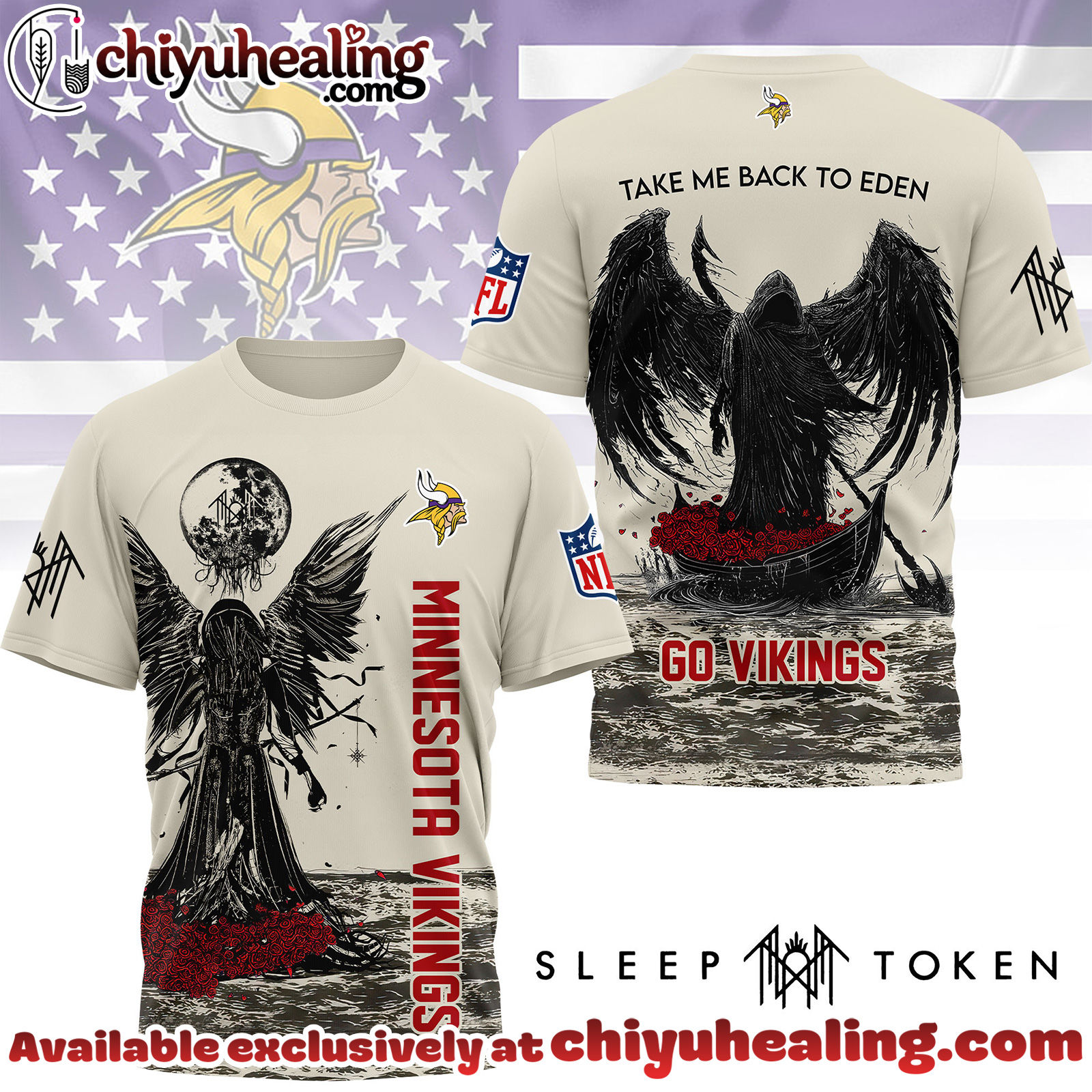 Minnesota Vikings Premium NFL Sleep Token Fan 3D Shirt, Hoodie, Sweatshirt, All Team NFL