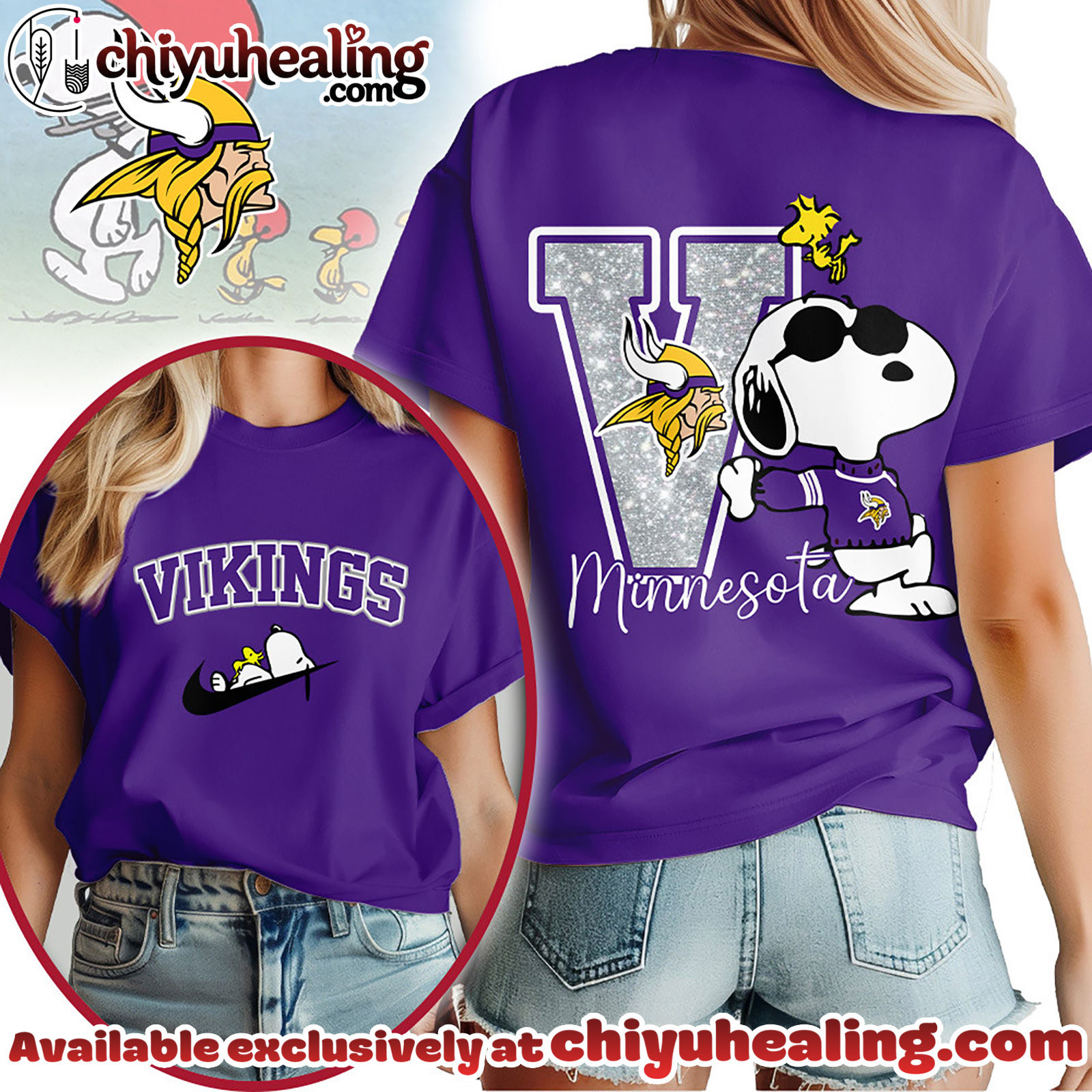 Minnesota Vikings Premium NFL Snoopy 3D Shirt, Hoodie, Sweatshirt, All Team NFL