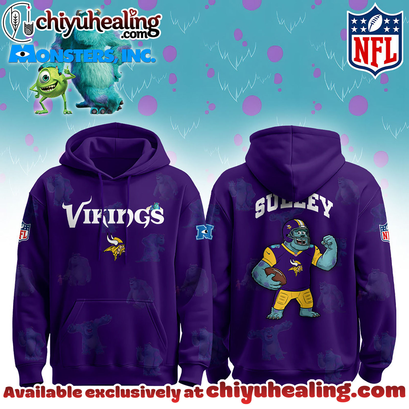 Minnesota Vikings x Monsters, Inc Limited Edition Hoodie Cutest Drop of the Year Hoodie, Tshirt, Sweatshirt