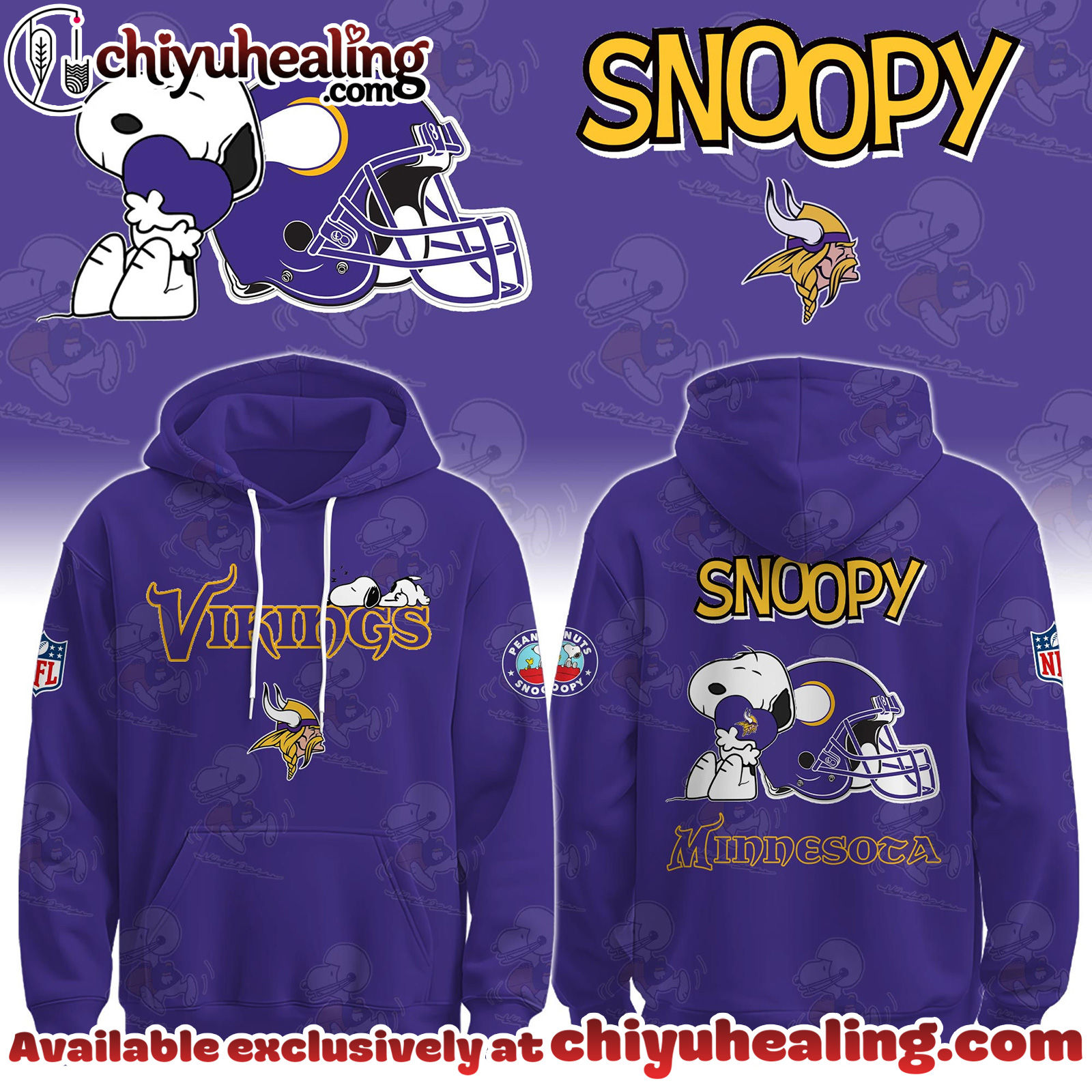 Minnesota Vikings x Snoopy Hoodie, Sweatshirt, T-shirt Limited Edition - Selling Out Fast