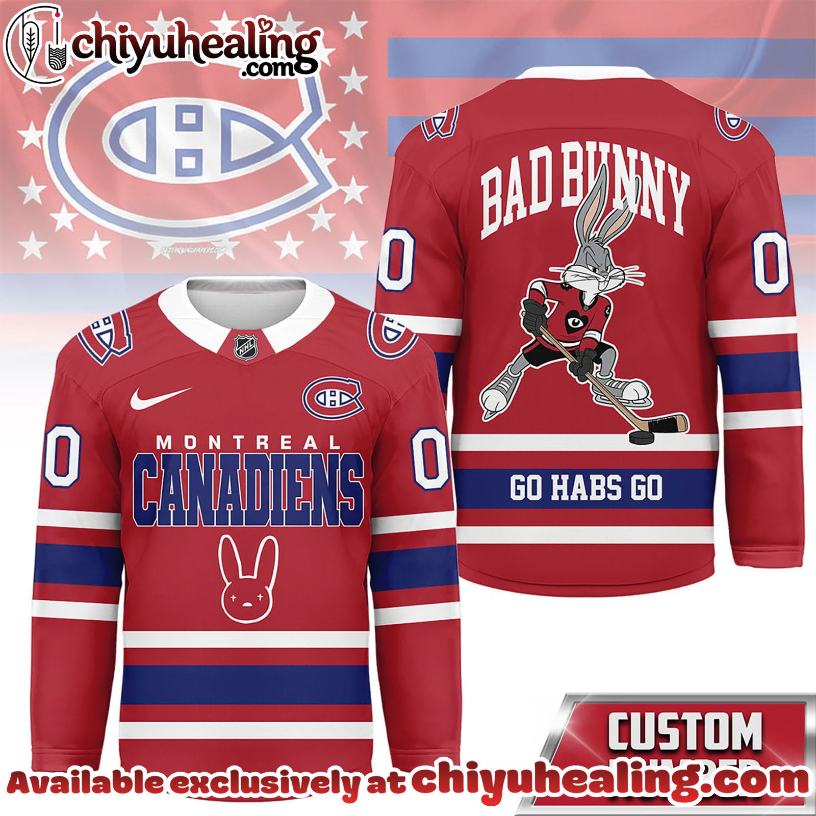 Montreal Canadiens Premium NHL Bad Bunny Hockey Jersey NY