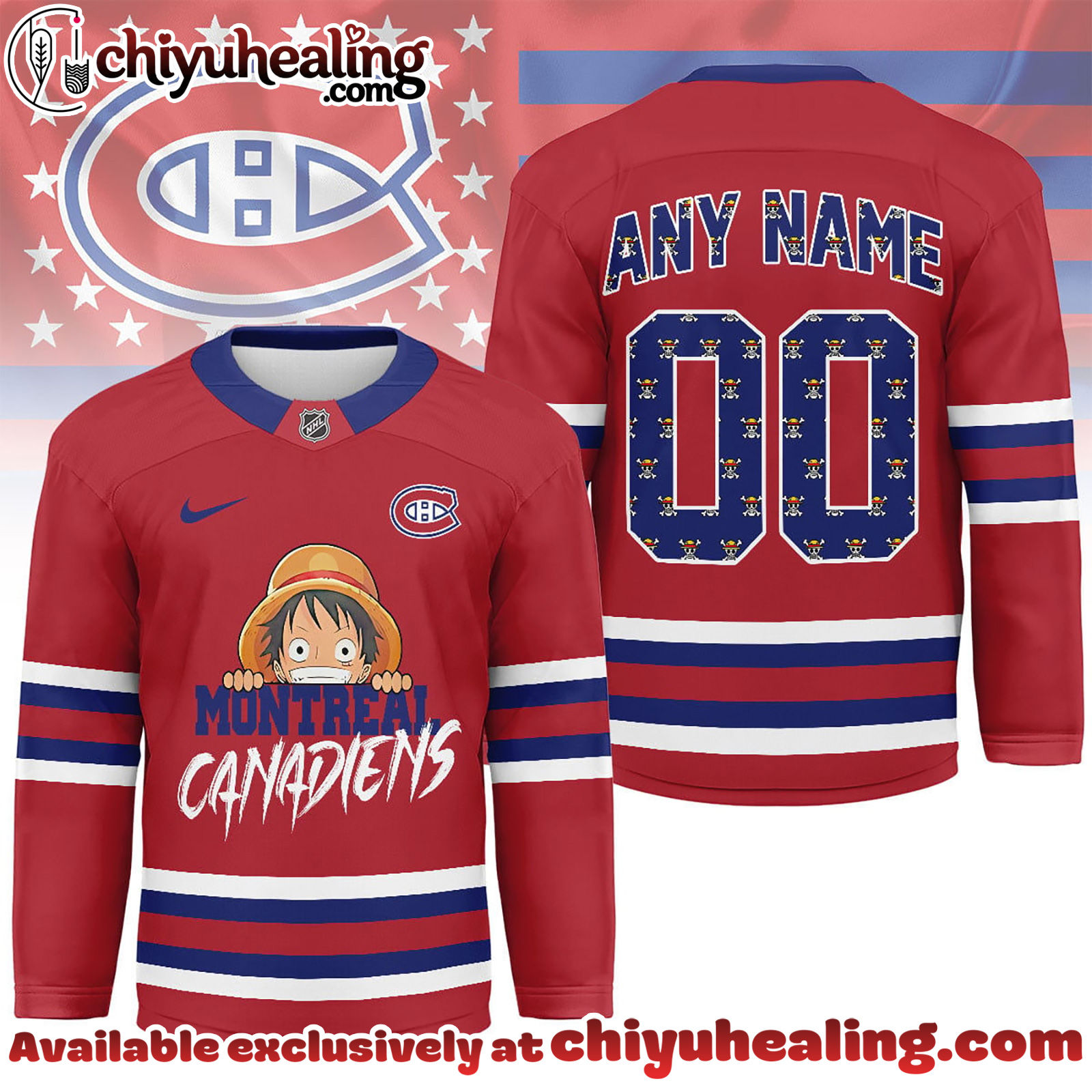 Montreal Canadiens Premium NHL One Piece Hockey Jersey NY