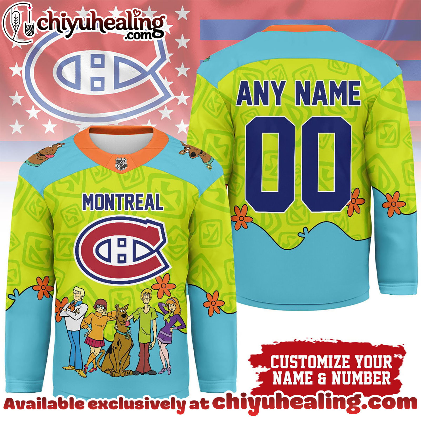 Montreal Canadiens Premium NHL Scooby Doo Hockey Jersey