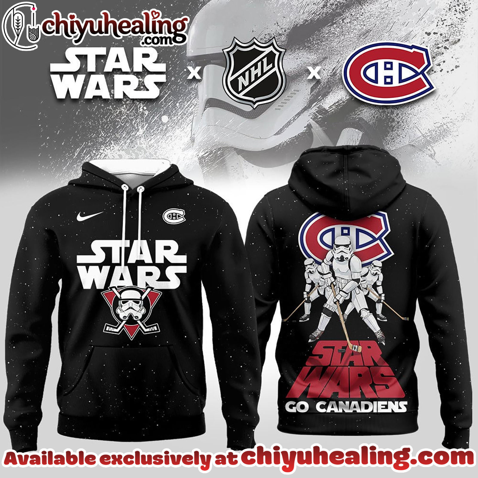 Montreal Canadiens Premium NHL Star Wars Imperial Trooper 3D Hoodie