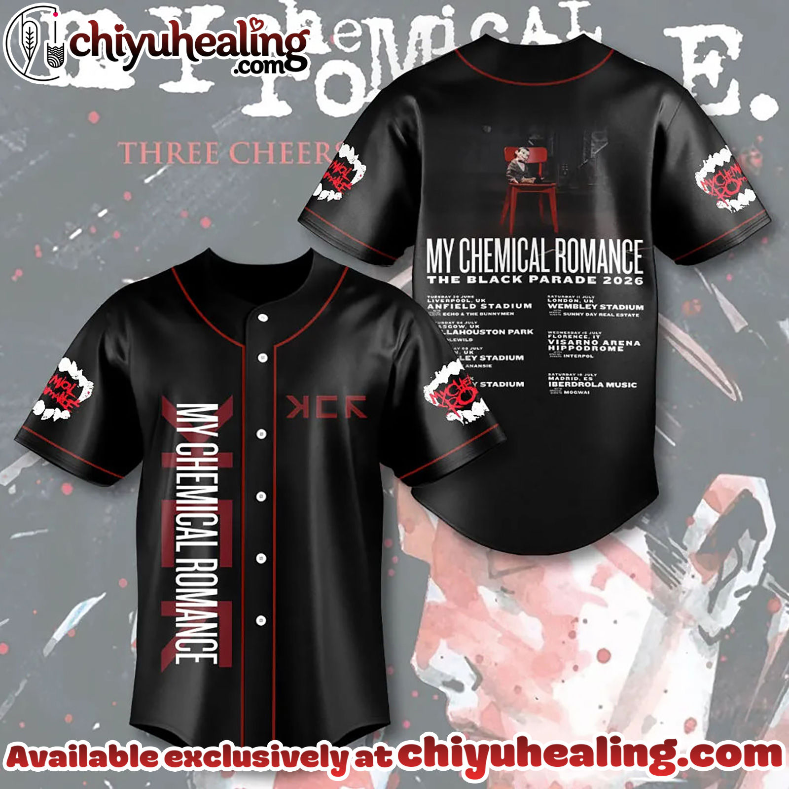 My Chemical Romance Baseball Jersey