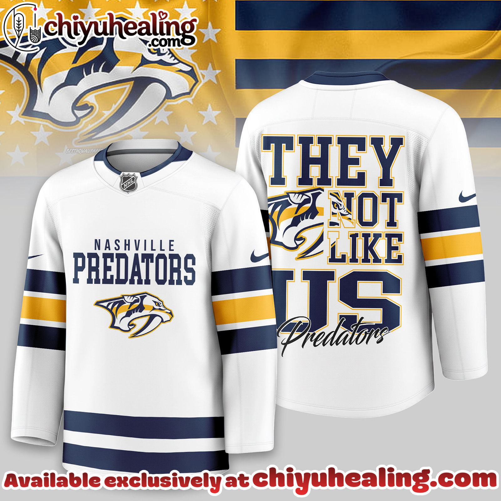 Nashville Predators Premium NHL They Not Like Us Hockey Jersey
