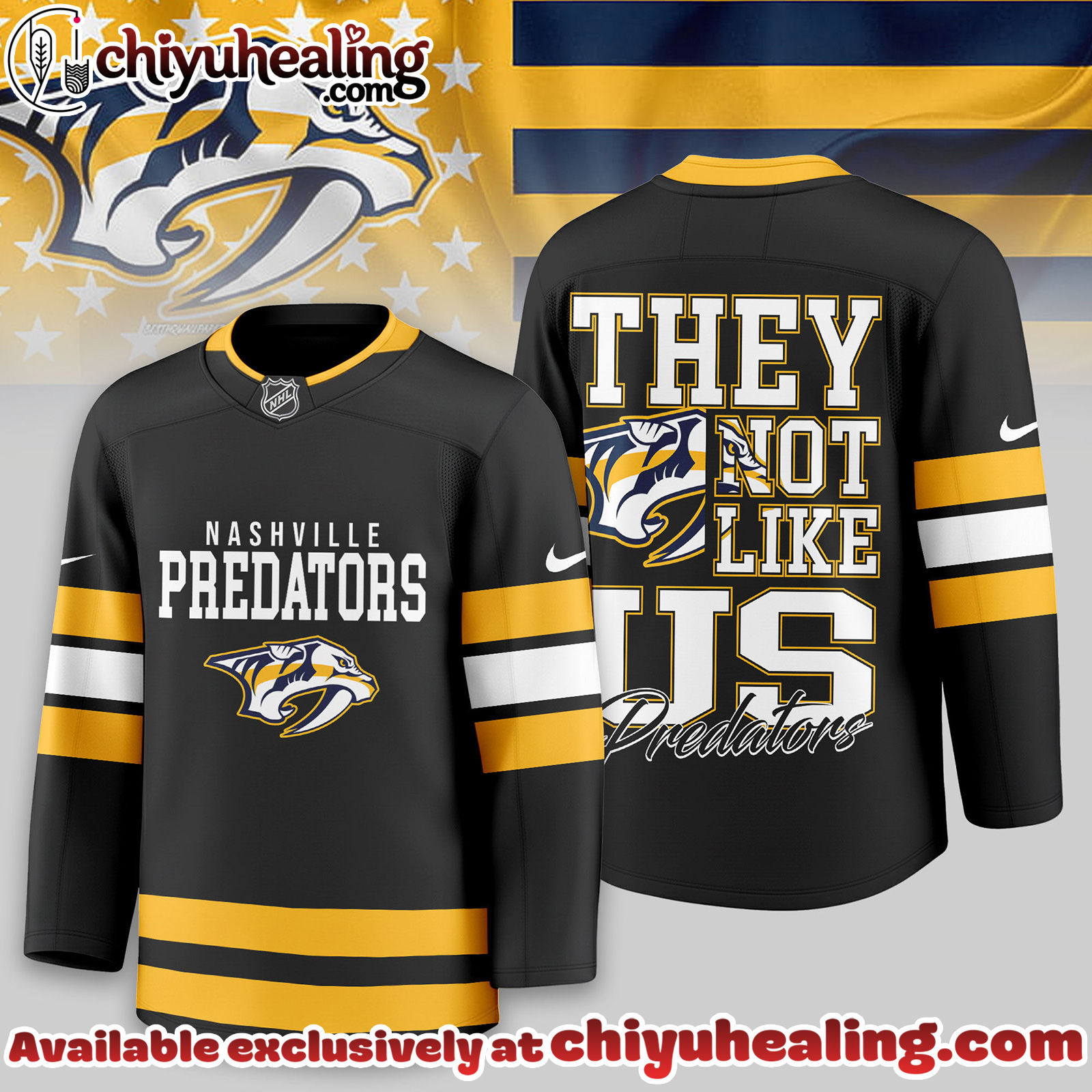 Nashville Predators Premium NHL They Not Like Us Hockey Jersey - Ver 2