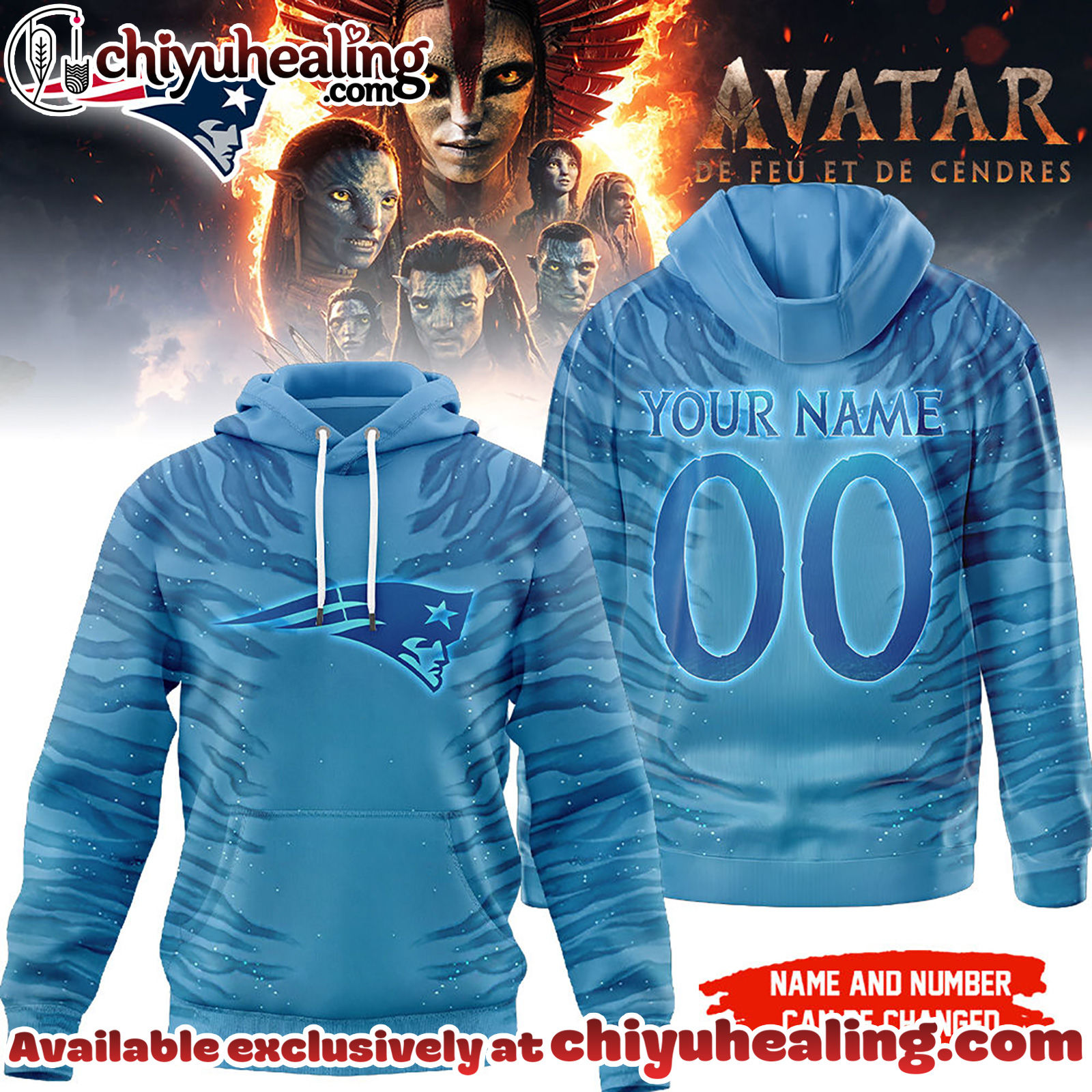 New England Patriots Premium NFL Avatar Personalized 3D Hoodie, Sweatshirt, T-shirt