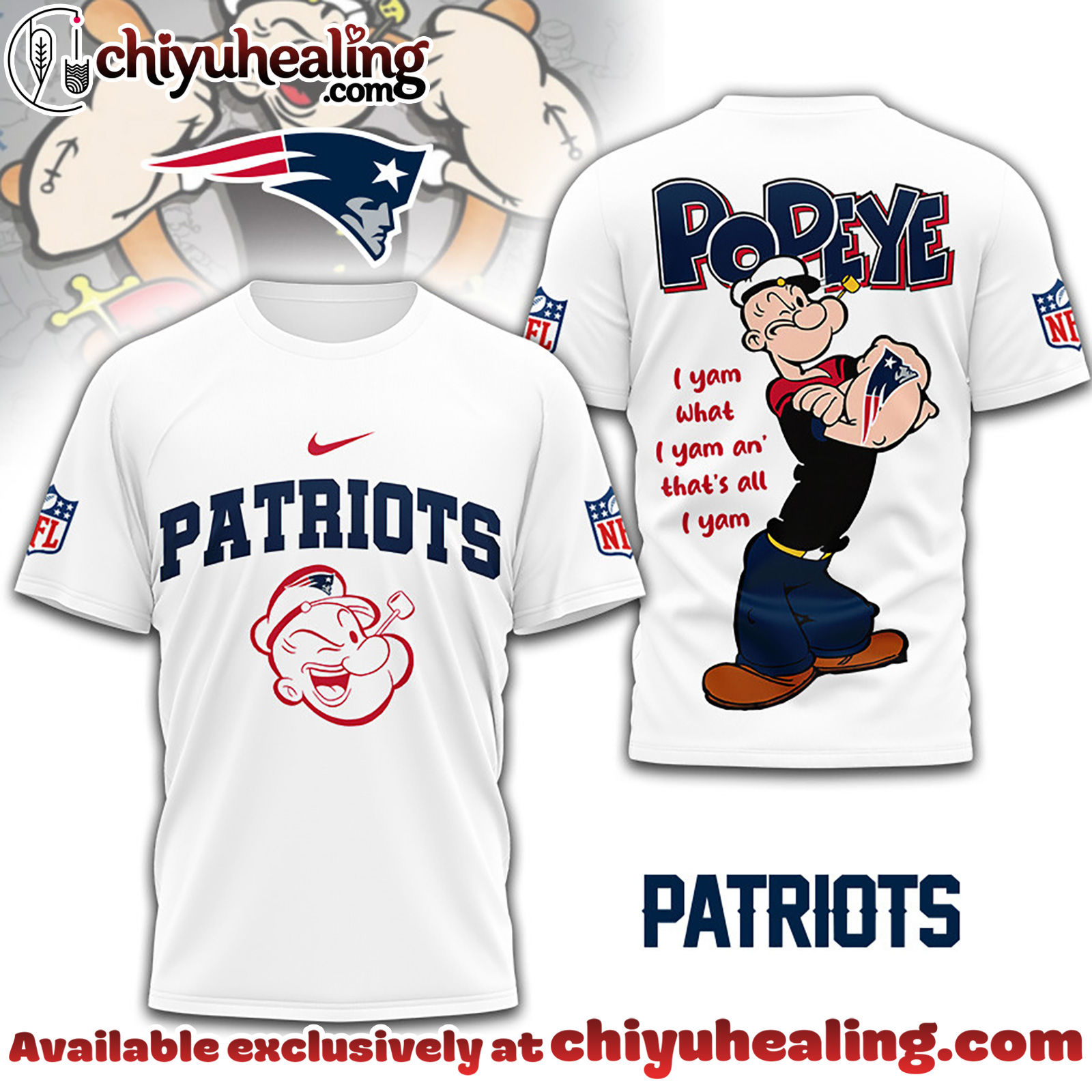 New England Patriots Premium NFL I Yam What I Yam Shirt, Hoodie, Sweatshirt, All Team NFL