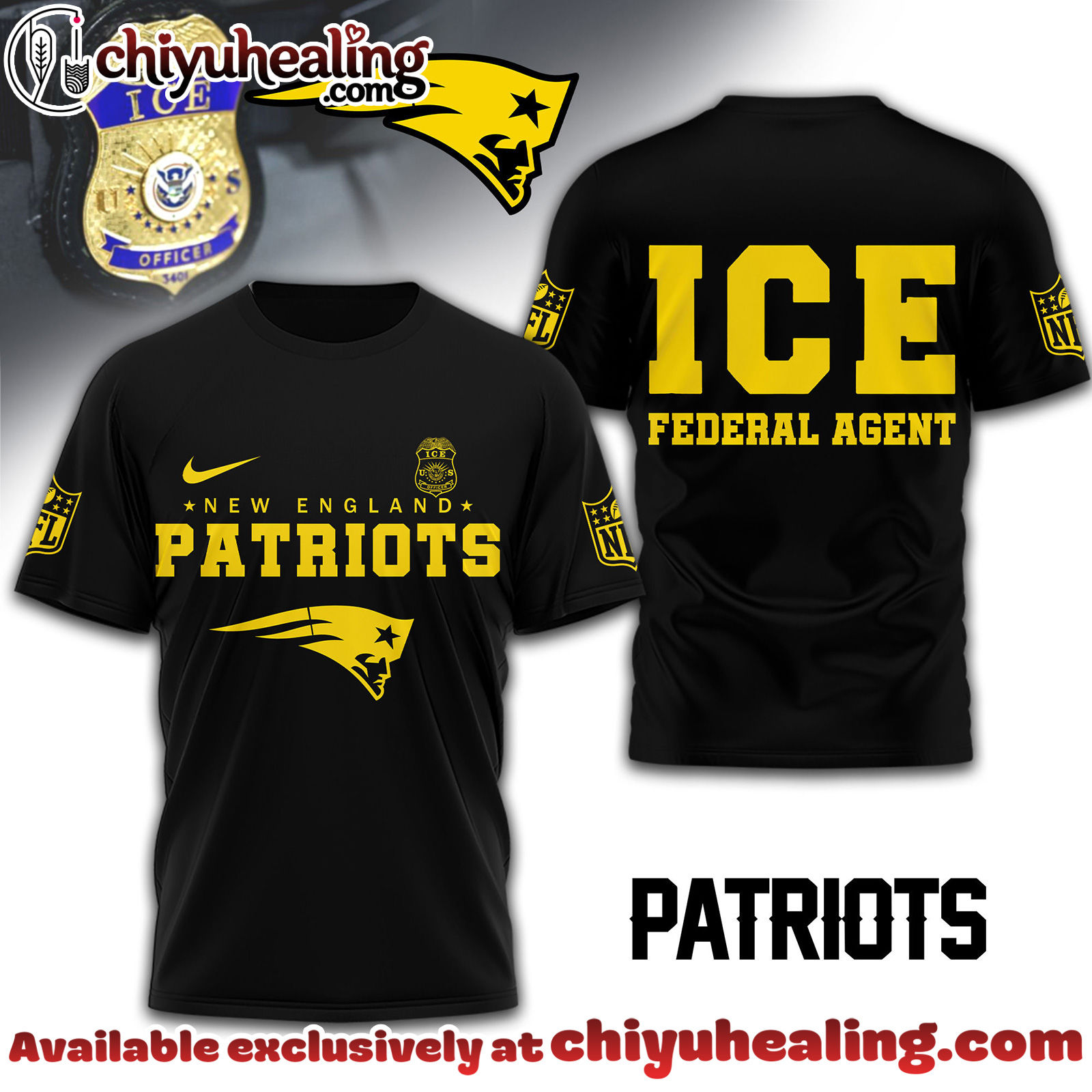 New England Patriots Premium NFL Ice Federal Agent Shirt