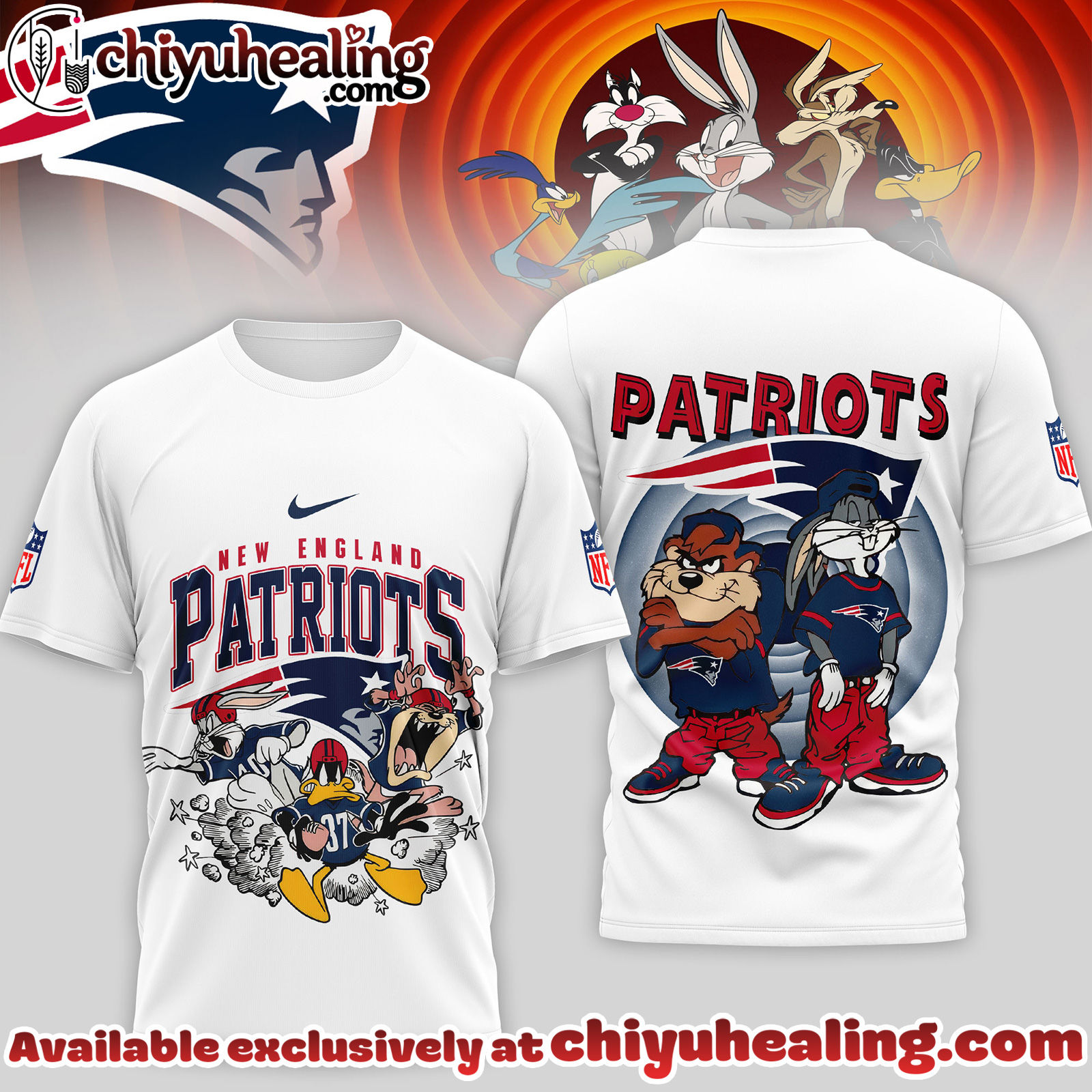 New England Patriots Premium NFL Looney Tunes 3D Shirt, Hoodie, Sweatshirt, All Team NFL