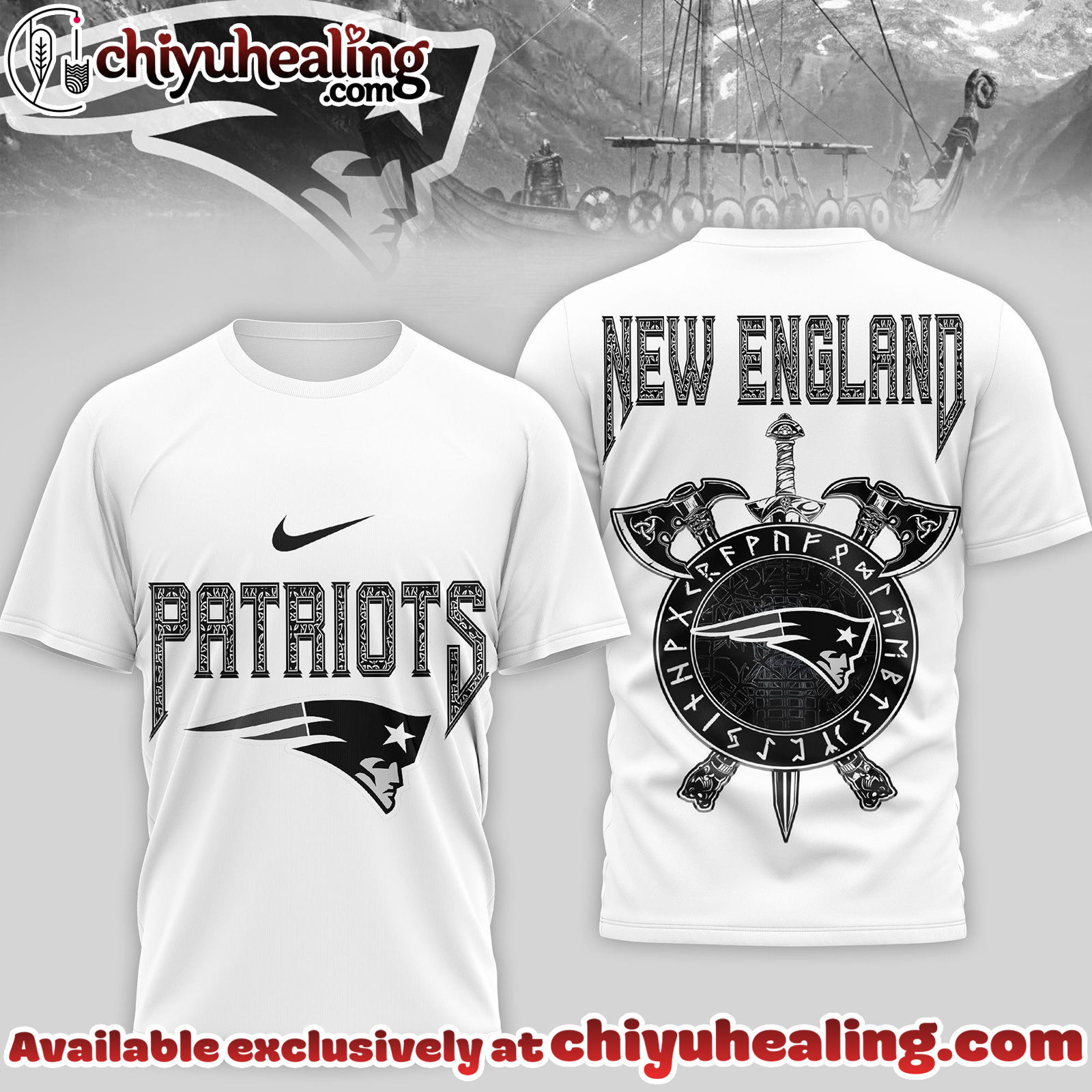 New England Patriots Premium NFL Viking 3D Shirt, Hoodie, Sweatshirt