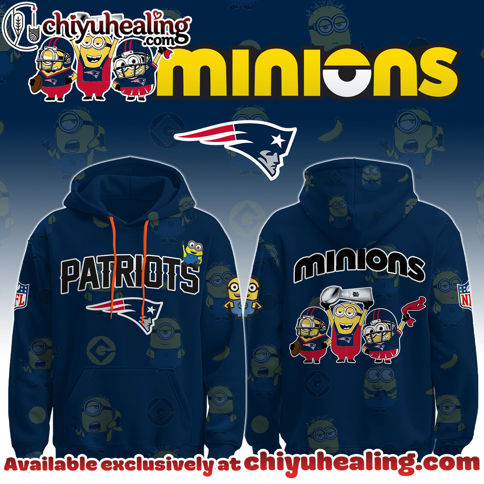 New England Patriots x Minions Limited Edition - Selling Out Fast Hoodie, Sweatshirt, T-shirt