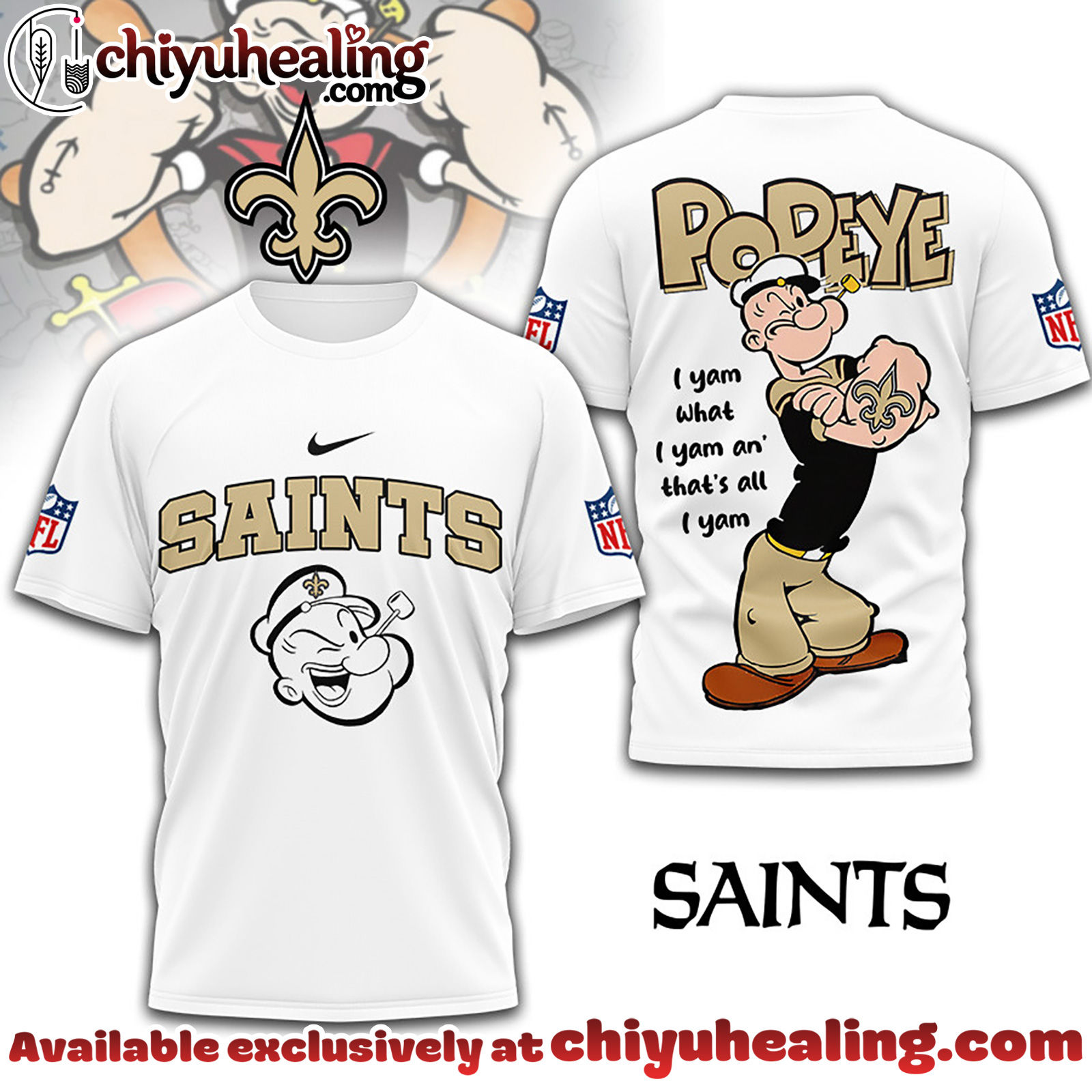 New Orleans Saints Premium NFL I Yam What I Yam Shirt, Hoodie, Sweatshirt, All Team NFL