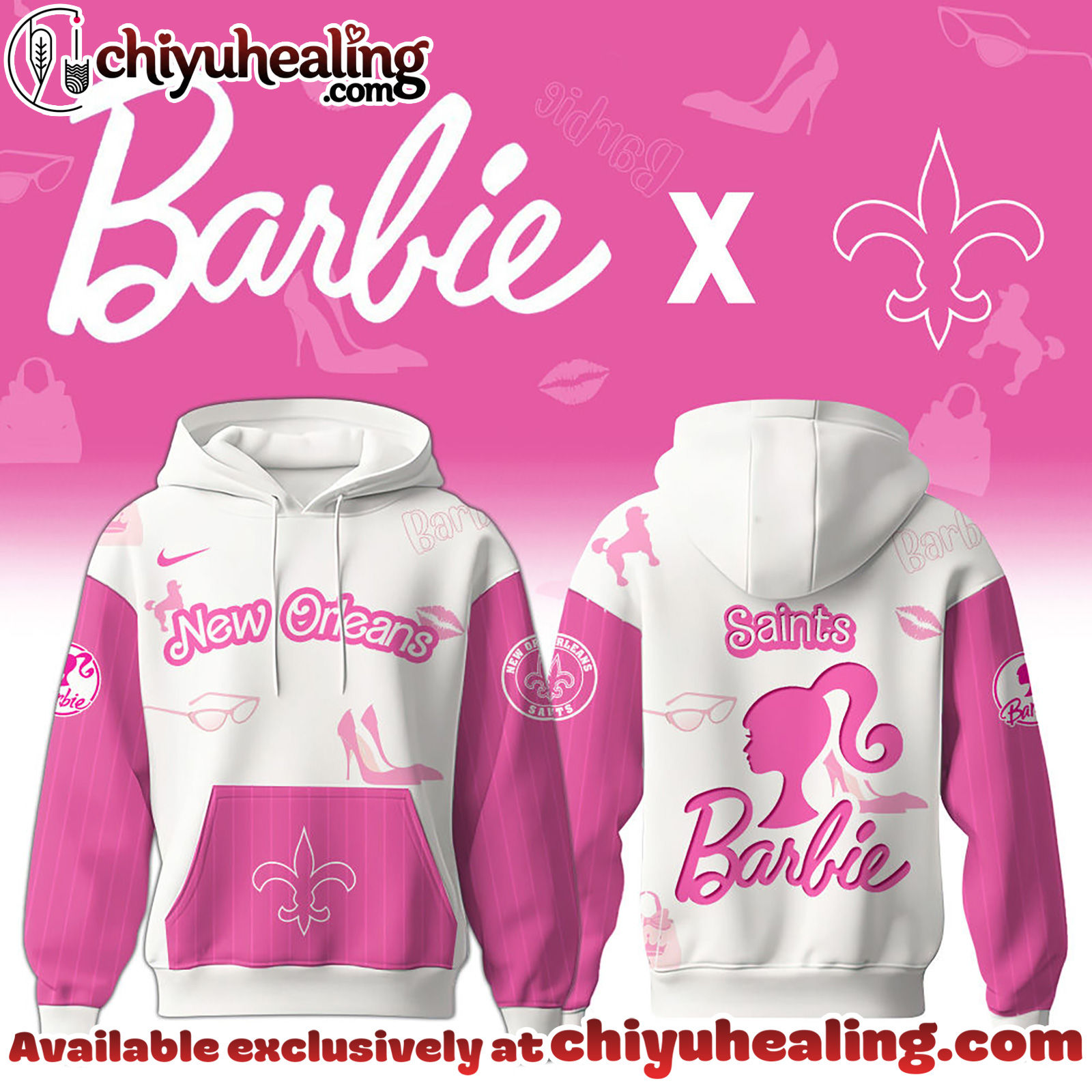 New Orleans Saints x Barbie Hoodie Limited Edition - Selling Out Fast Hoodie, Sweatshirt, T-shirt