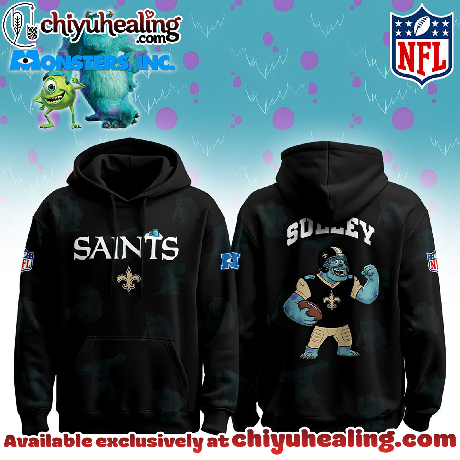 New Orleans Saints x Monsters, Inc Limited Edition Hoodie Cutest Drop of the Year Hoodie, Tshirt, Sweatshirt