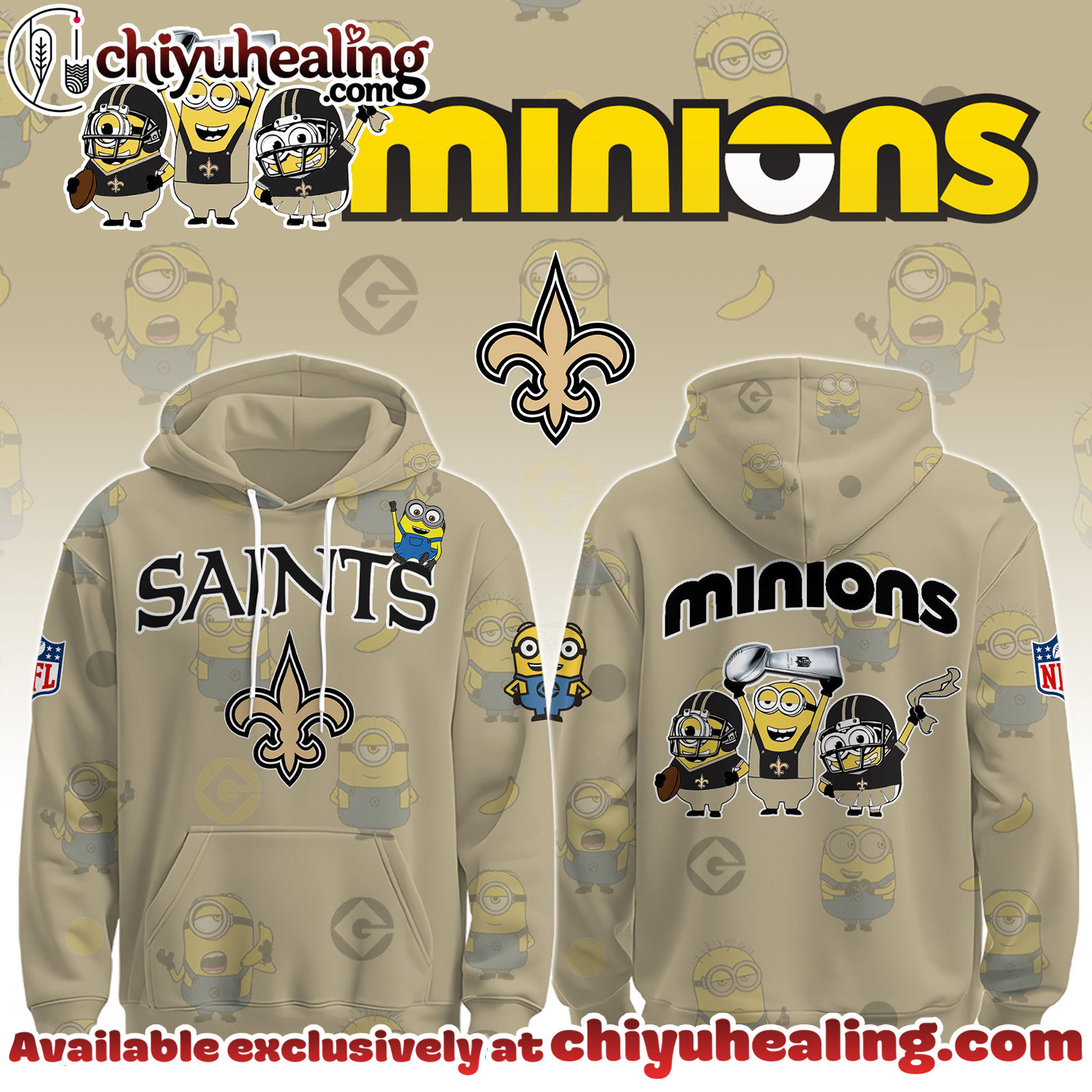 New Orleans Saintsx Minions Limited Edition - Selling Out Fast Hoodie, Sweatshirt, T-shirt