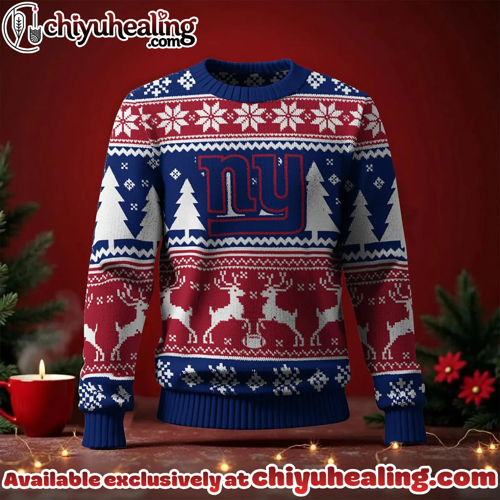 New York Giants 2025 Christmas New Ugly Sweatshirt, All Team NFL