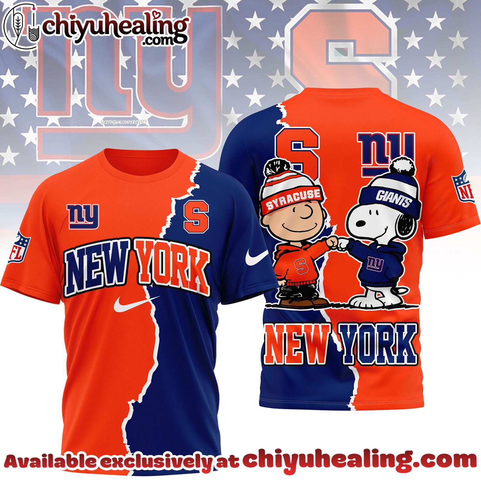 New York Giants x Syracuse Orange Premium NFL Team x NCAA Team Fusion 3D Shirt, Hoodie, Sweatshirt