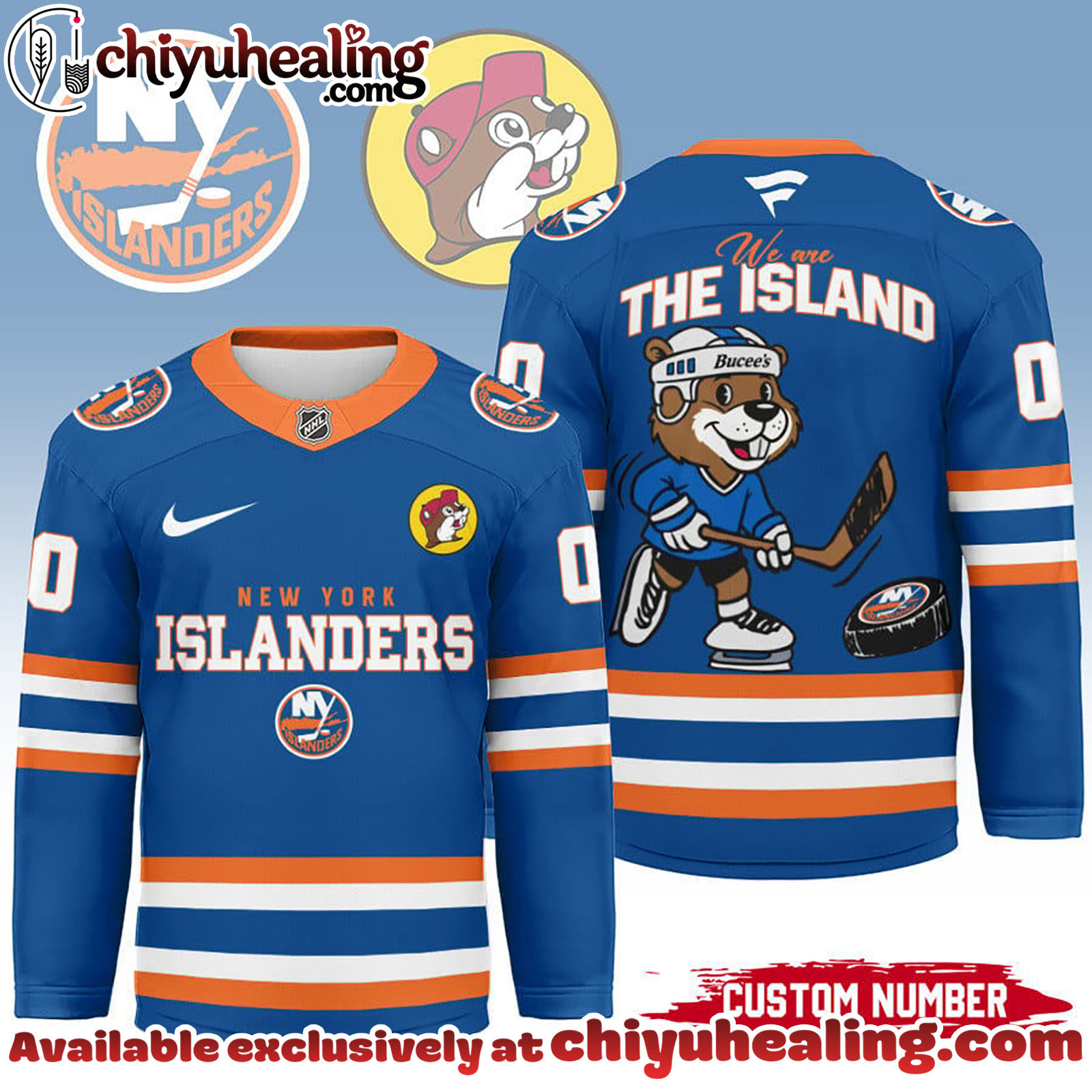 New York Islanders Premium NHL Bucees Personalized Hockey Jersey