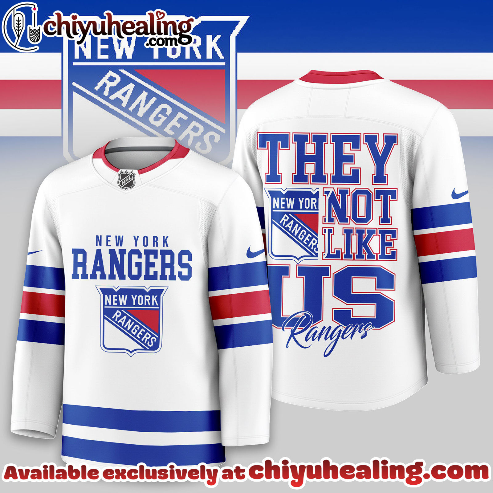 New York Rangers Premium NHL They Not Like Us Hockey Jersey
