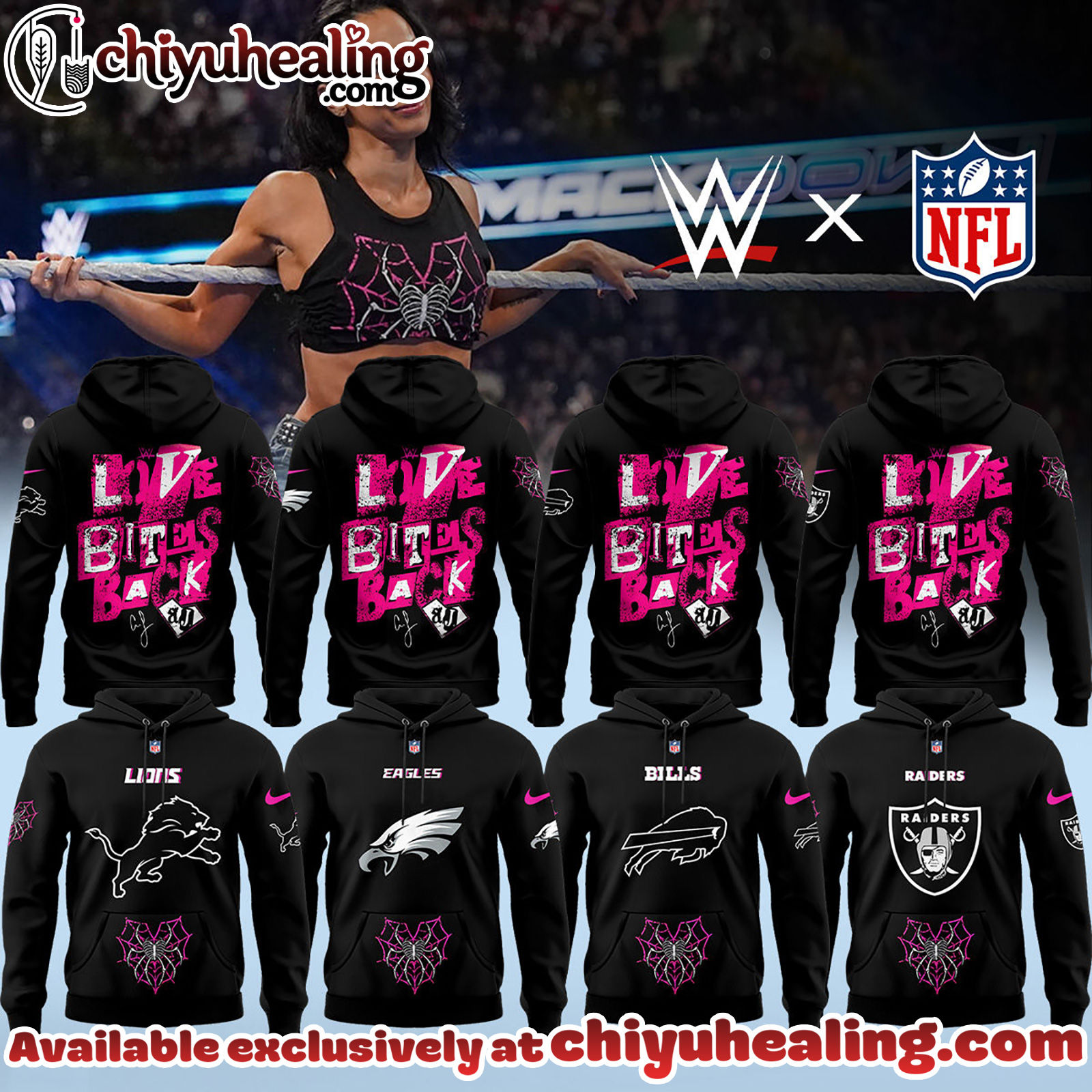 NFL x AJ LEE HAS RETURNED WWE Hoodie, Tshirt, Sweatshirt
