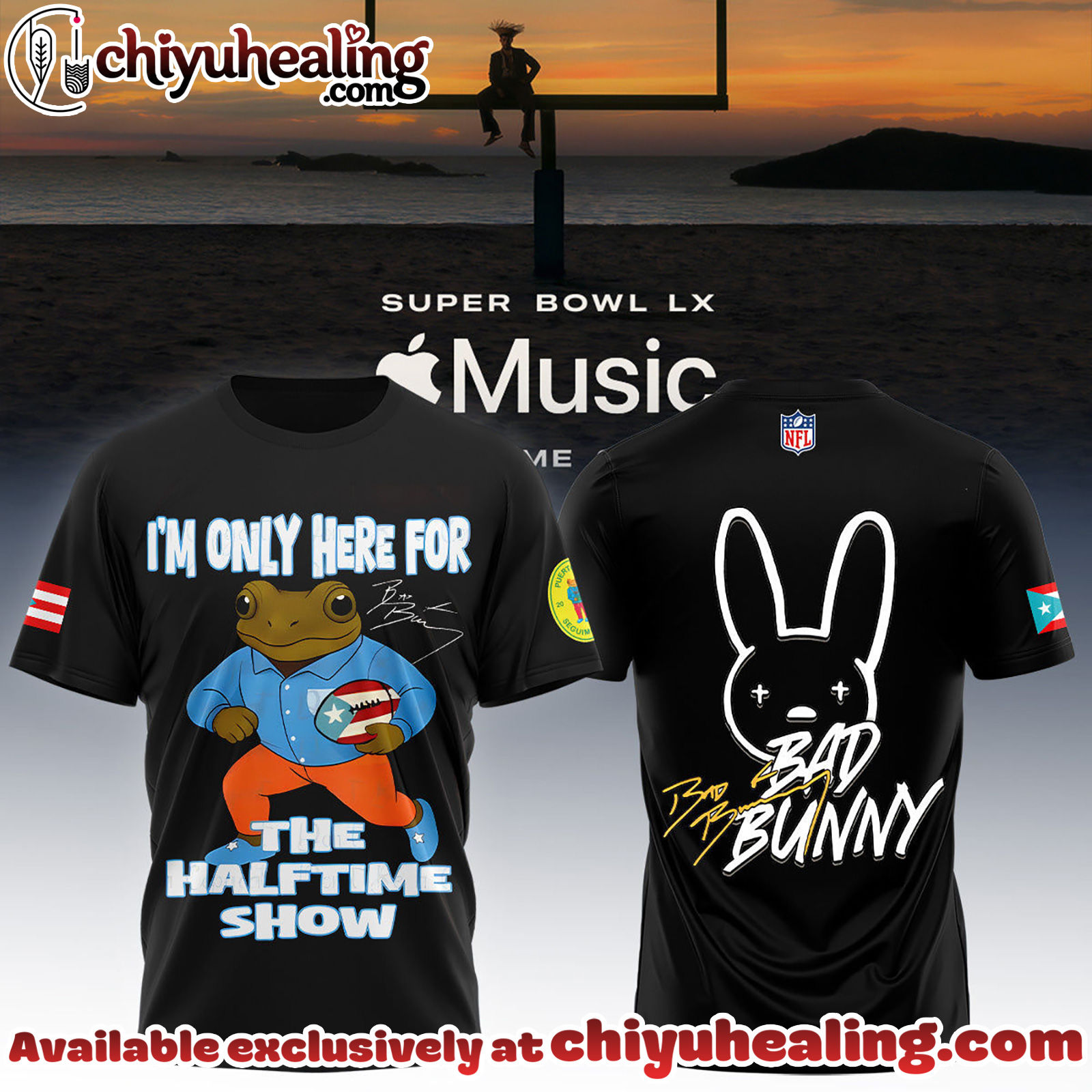 NFL x Bad Bunny Super Bowl Tshirt, Sweatshirt, Hoodie - Ver 6