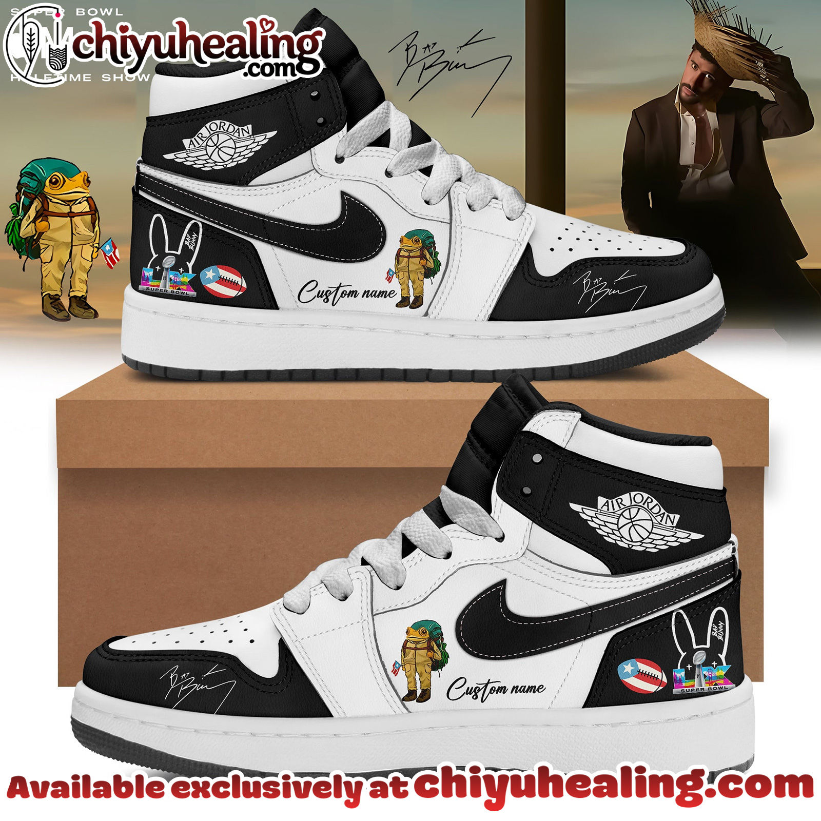 NFL x Bad Bunny Super Bowl x Air Jordan 1 - Ver 2