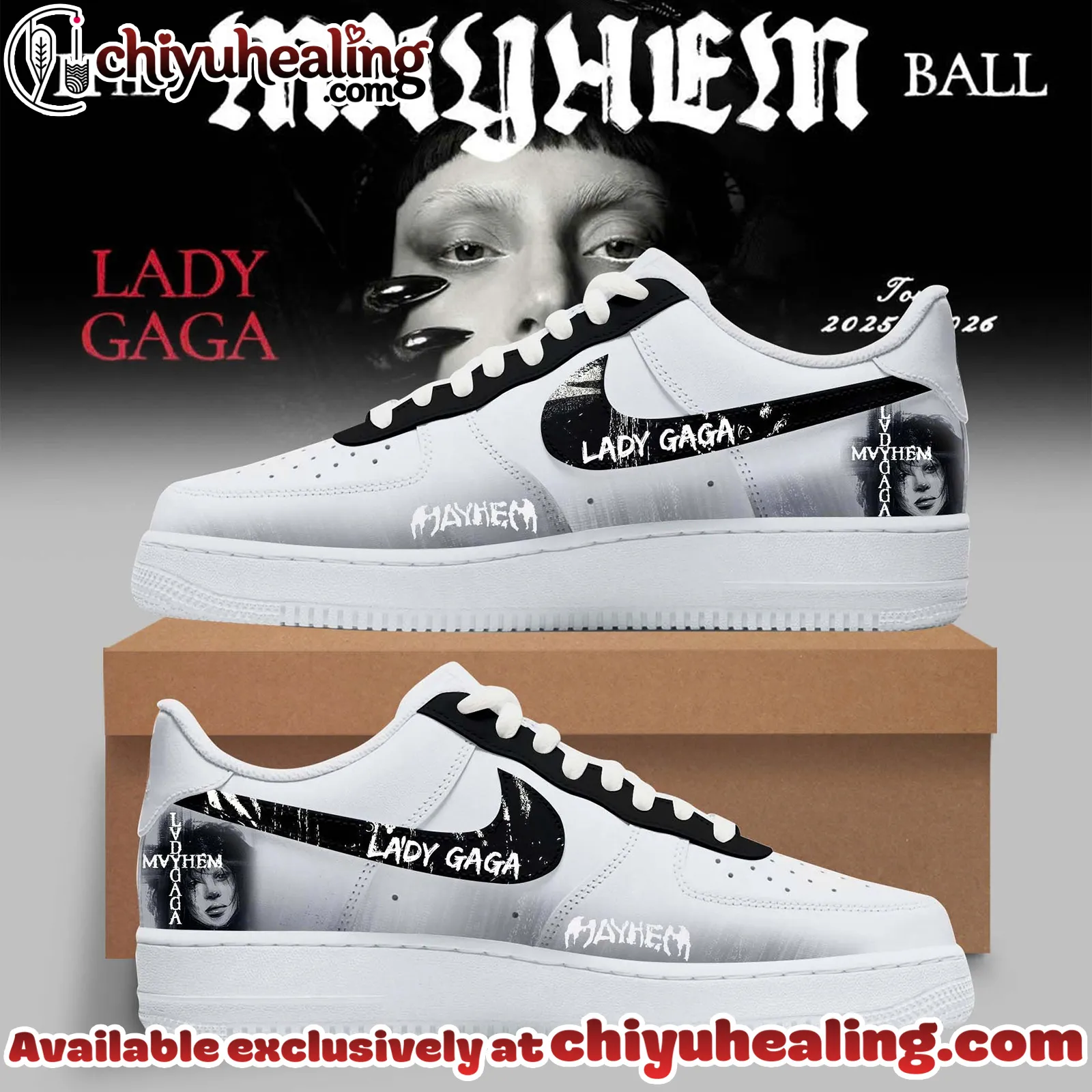 Nike Air Force 1 - Lady Gaga  - The MAYHEM Ball Tour