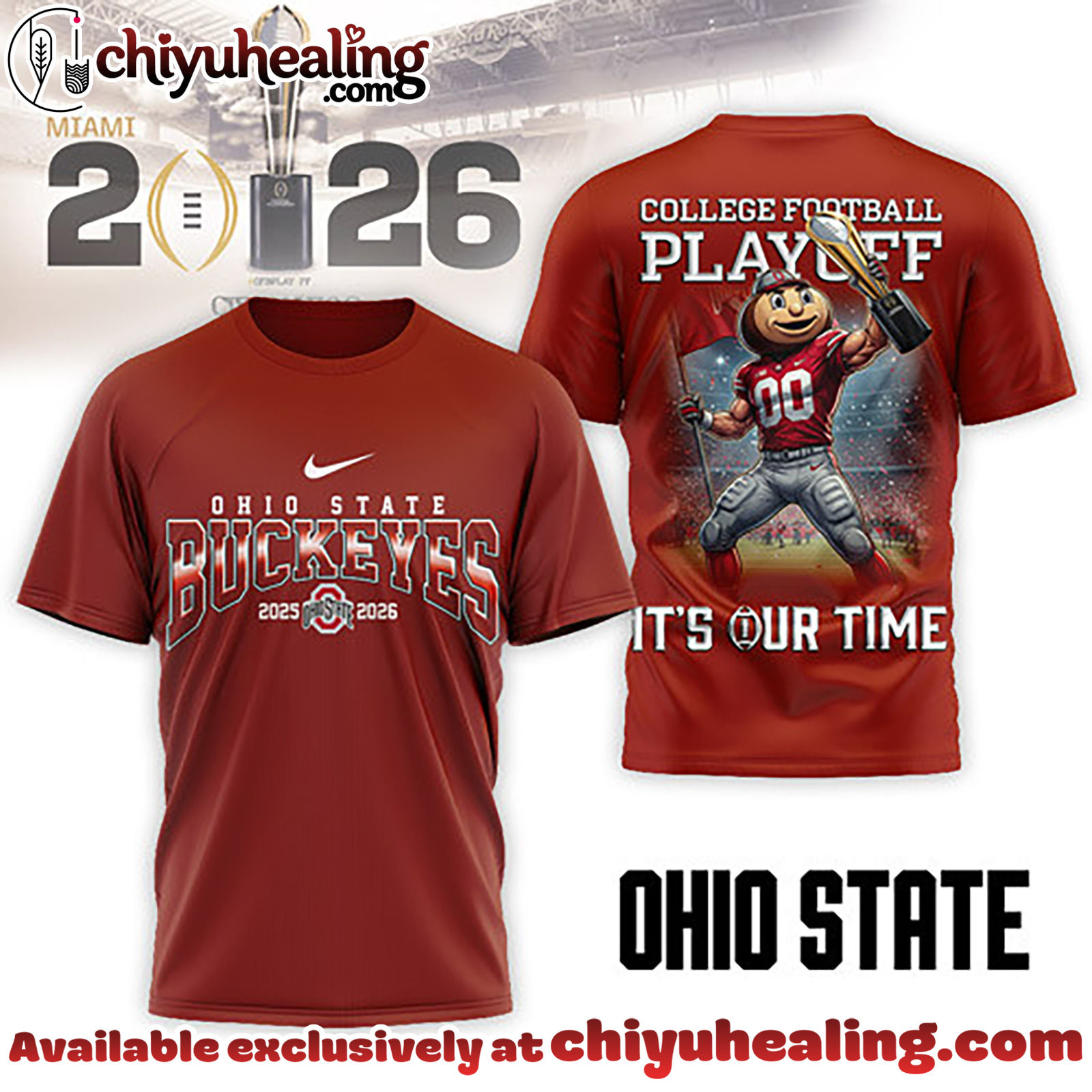Ohio State Buckeyes Premium NCAA 2026 College Football Playoff Championship