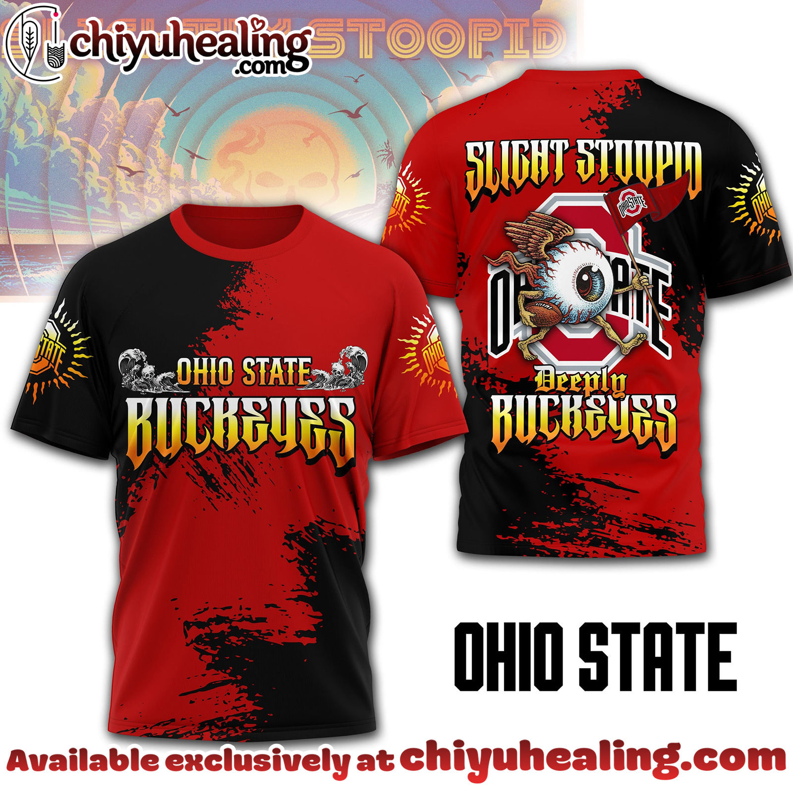 Ohio State Buckeyes Premium NCAA Slightly Stoopid 3D T-shirt, Hoodie, Sweatshirt, All Team NCAA