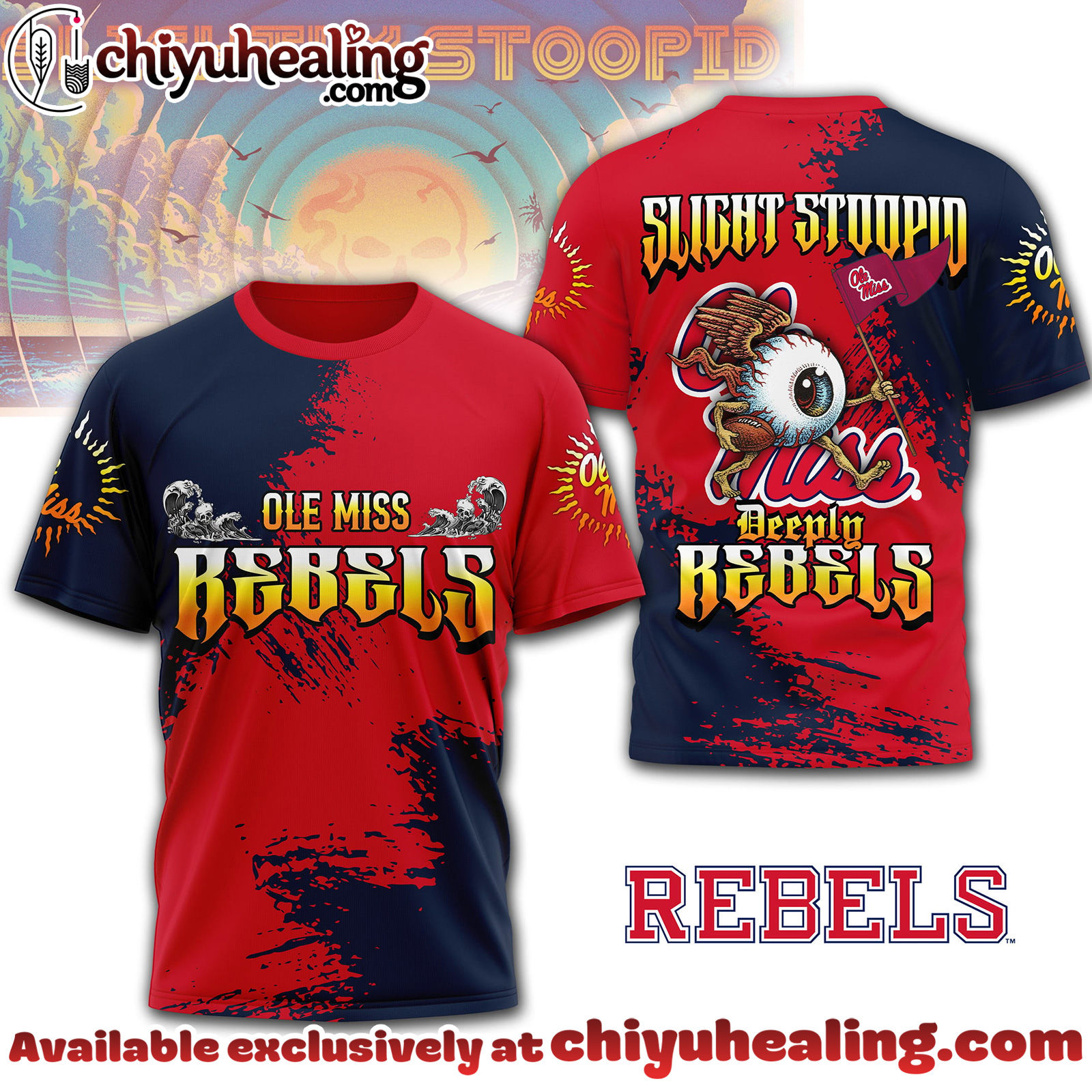 Ole Miss Rebels Premium NCAA Slightly Stoopid 3D T-shirt, Hoodie, Sweatshirt, All Team NCAA