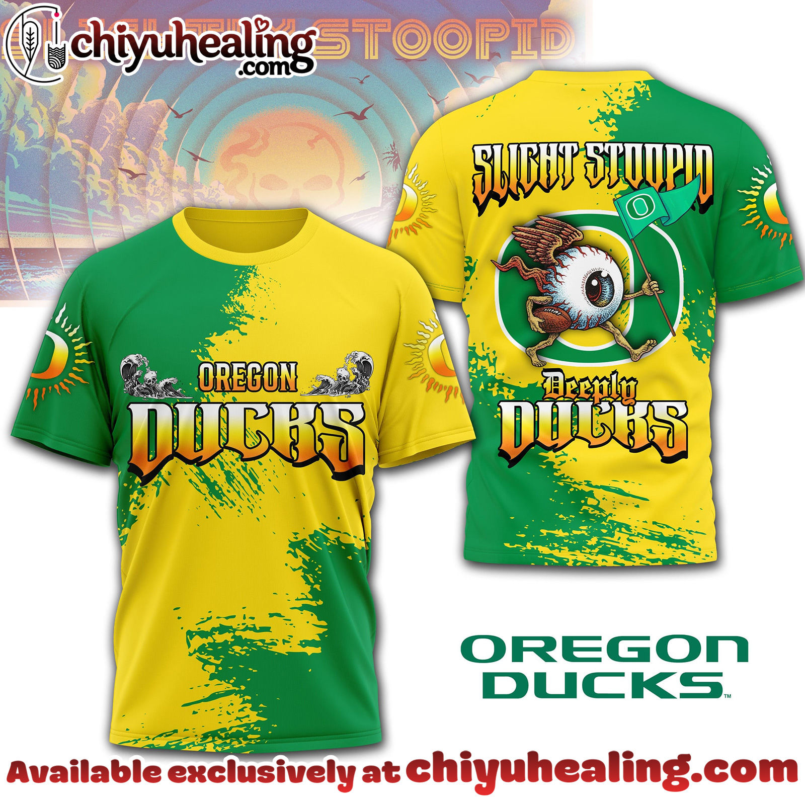 Oregon Ducks Premium NCAA Slightly Stoopid 3D T-shirt, Hoodie, Sweatshirt, All Team NCAA