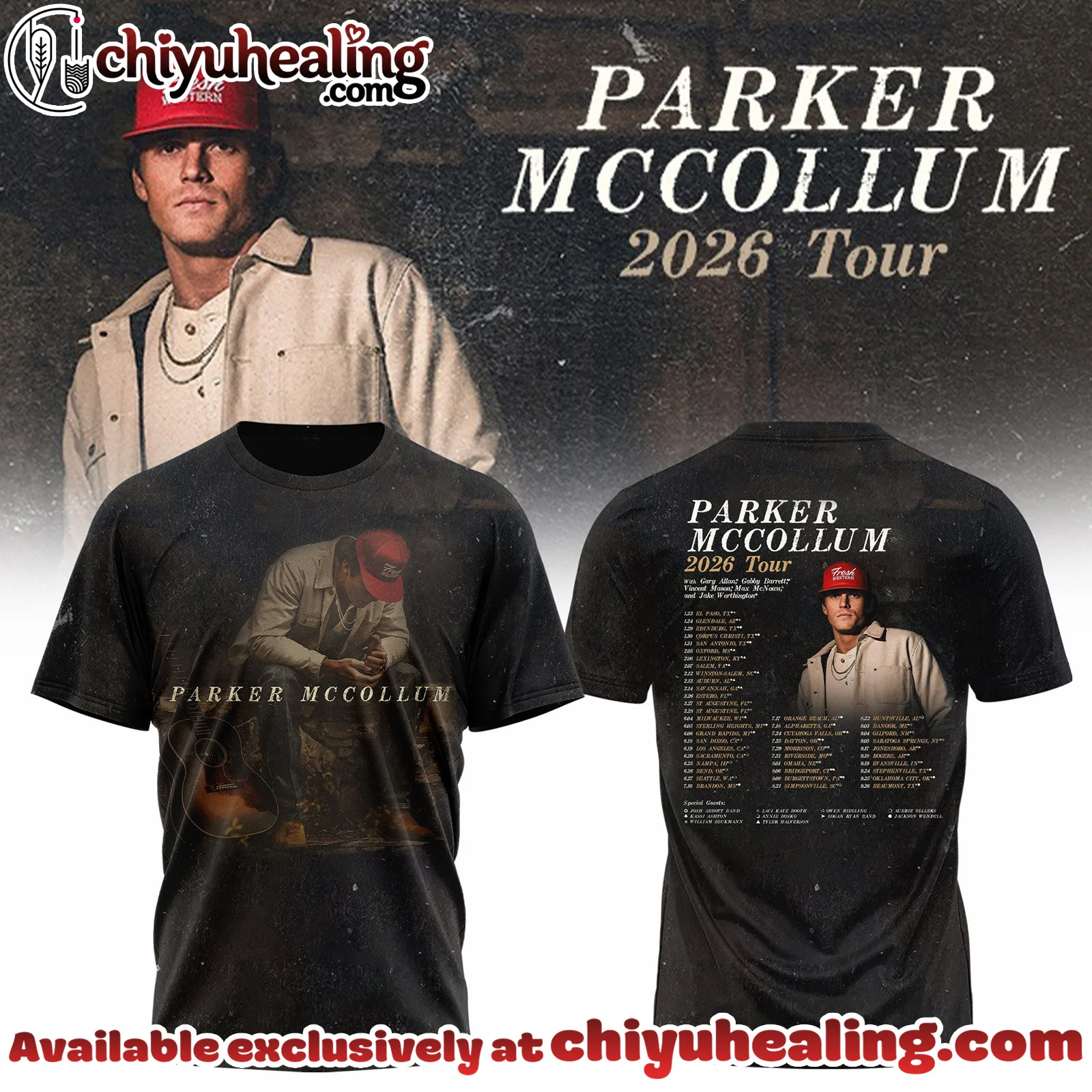 Parker McCollum Tour 2026 Collection Tshirt, Hoodie, Sweatshirt - Ver 2