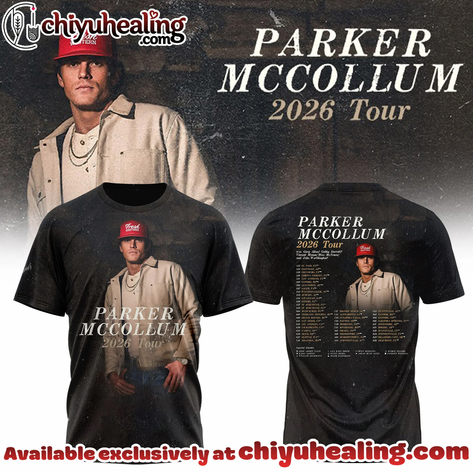 Parker McCollum Tour 2026 Collection Tshirt, Hoodie, Sweatshirt