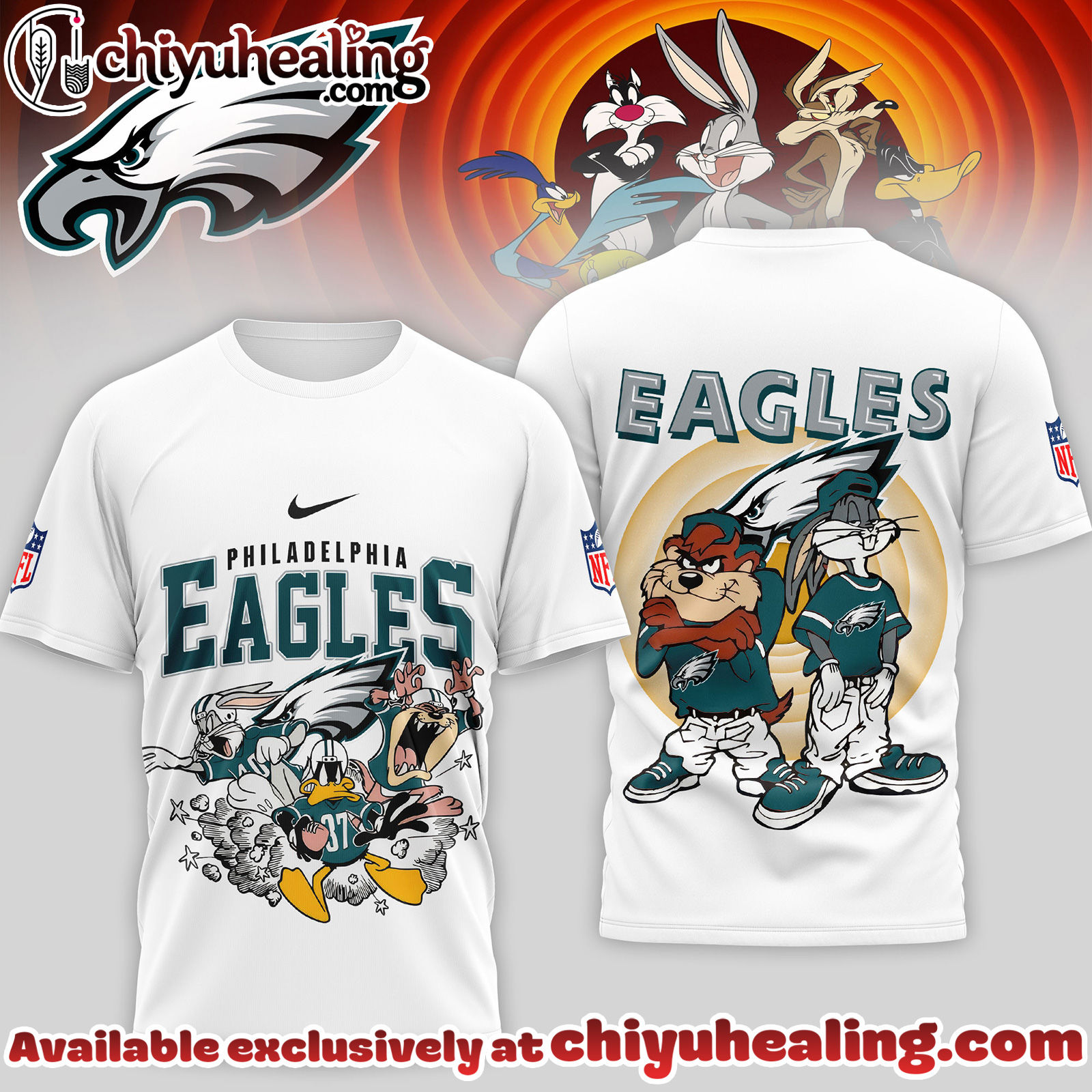 Philadelphia Eagles Premium NFL Looney Tunes 3D Shirt, Hoodie, Sweatshirt, All Team NFL
