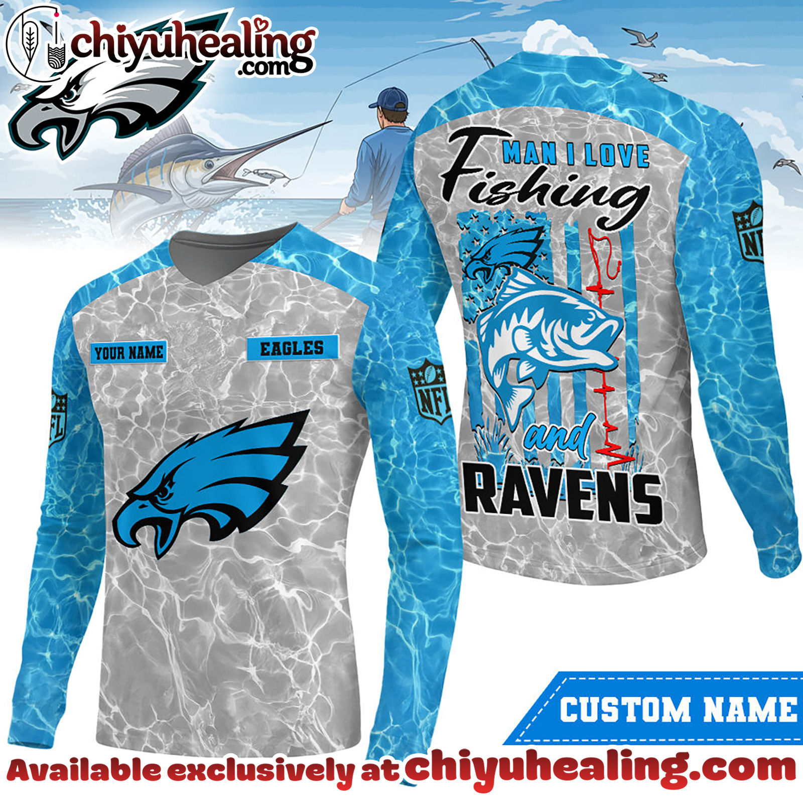 Philadelphia Eagles Premium NFL Love Fishing Long Sleeve Hoodie, T-shirt, Sweatshirt