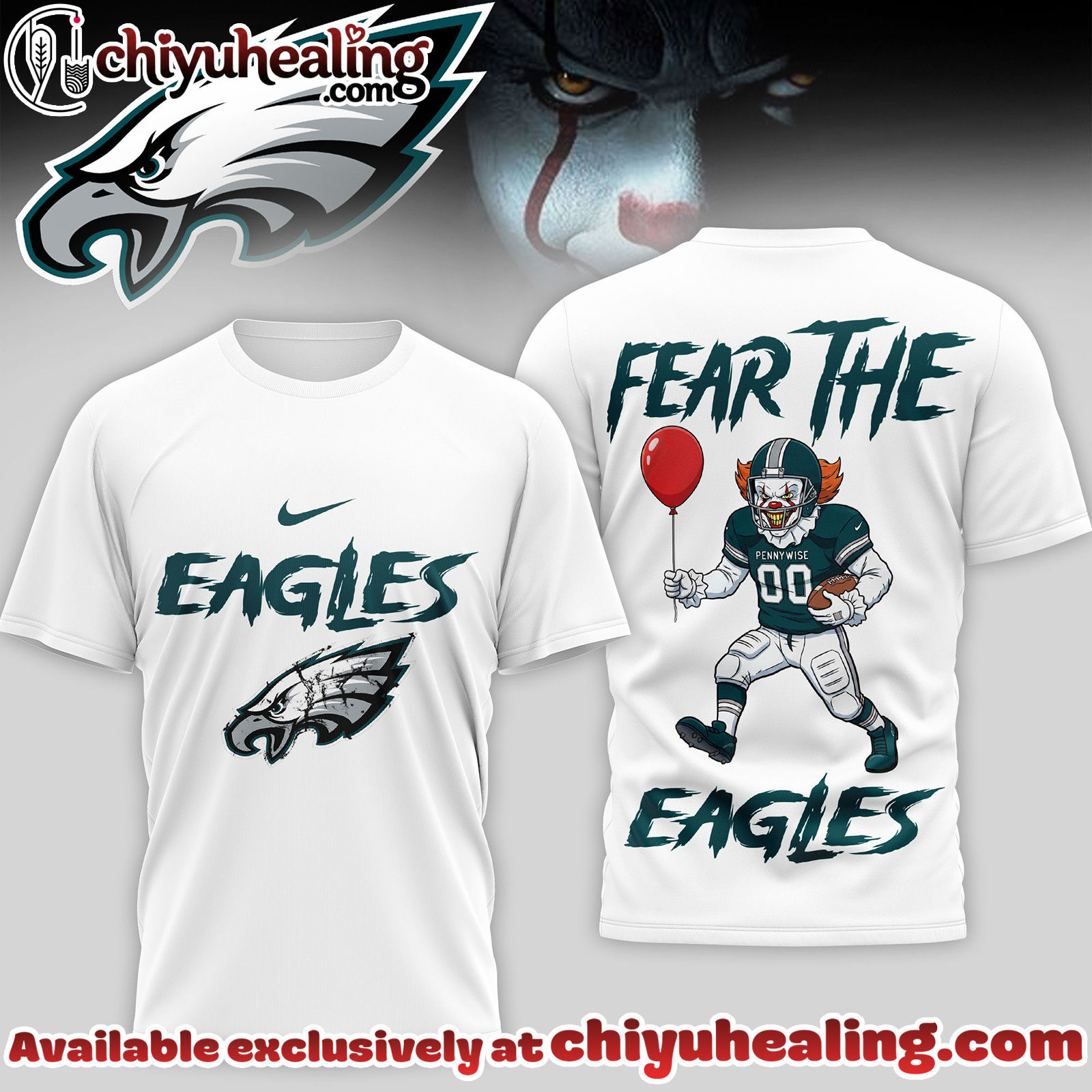 Philadelphia Eagles Premium NFL Pennywise 3D Shirt