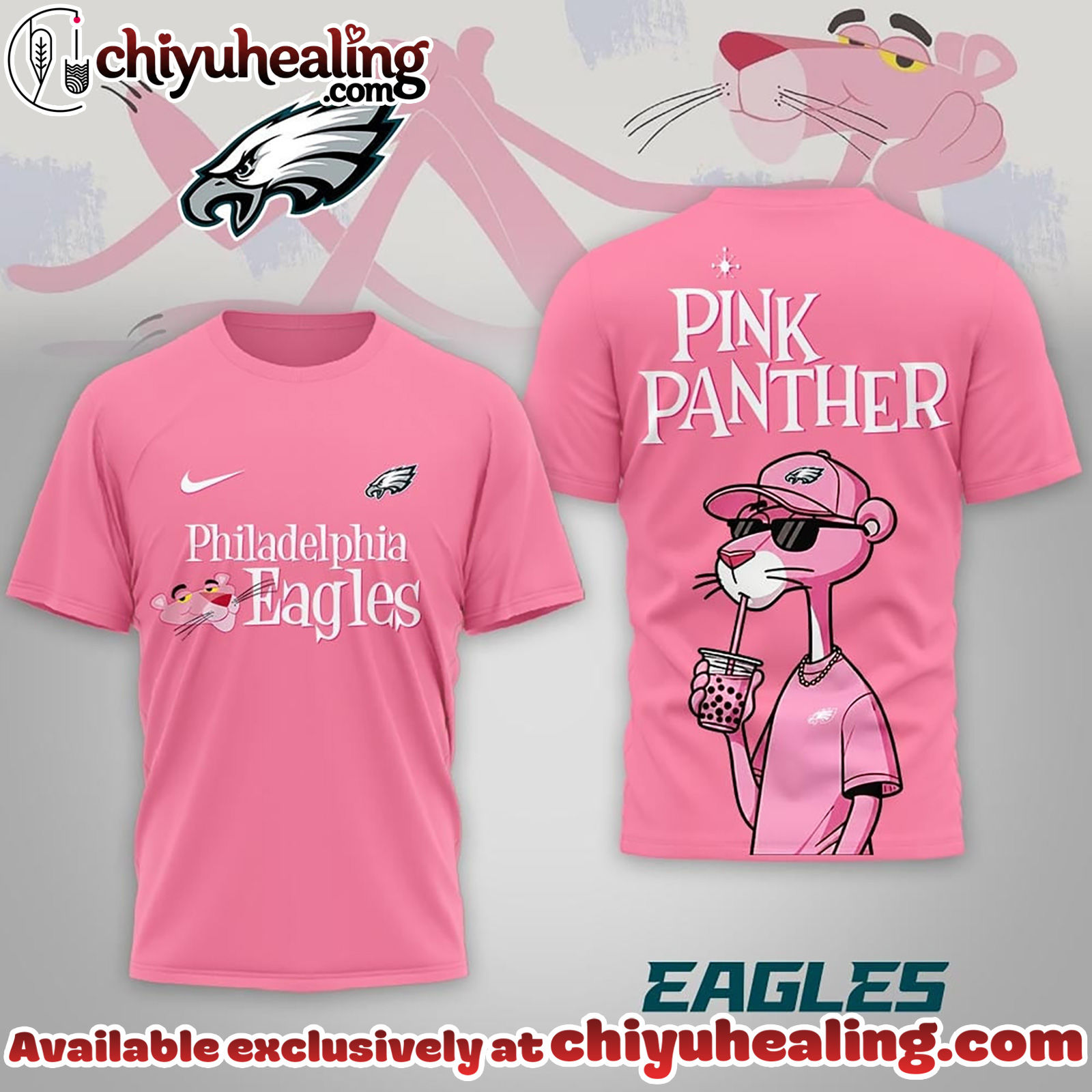 Philadelphia Eagles Premium NFL Pink Panther 3D Shirt, Hoodie, Sweatshirt, All Team NFL