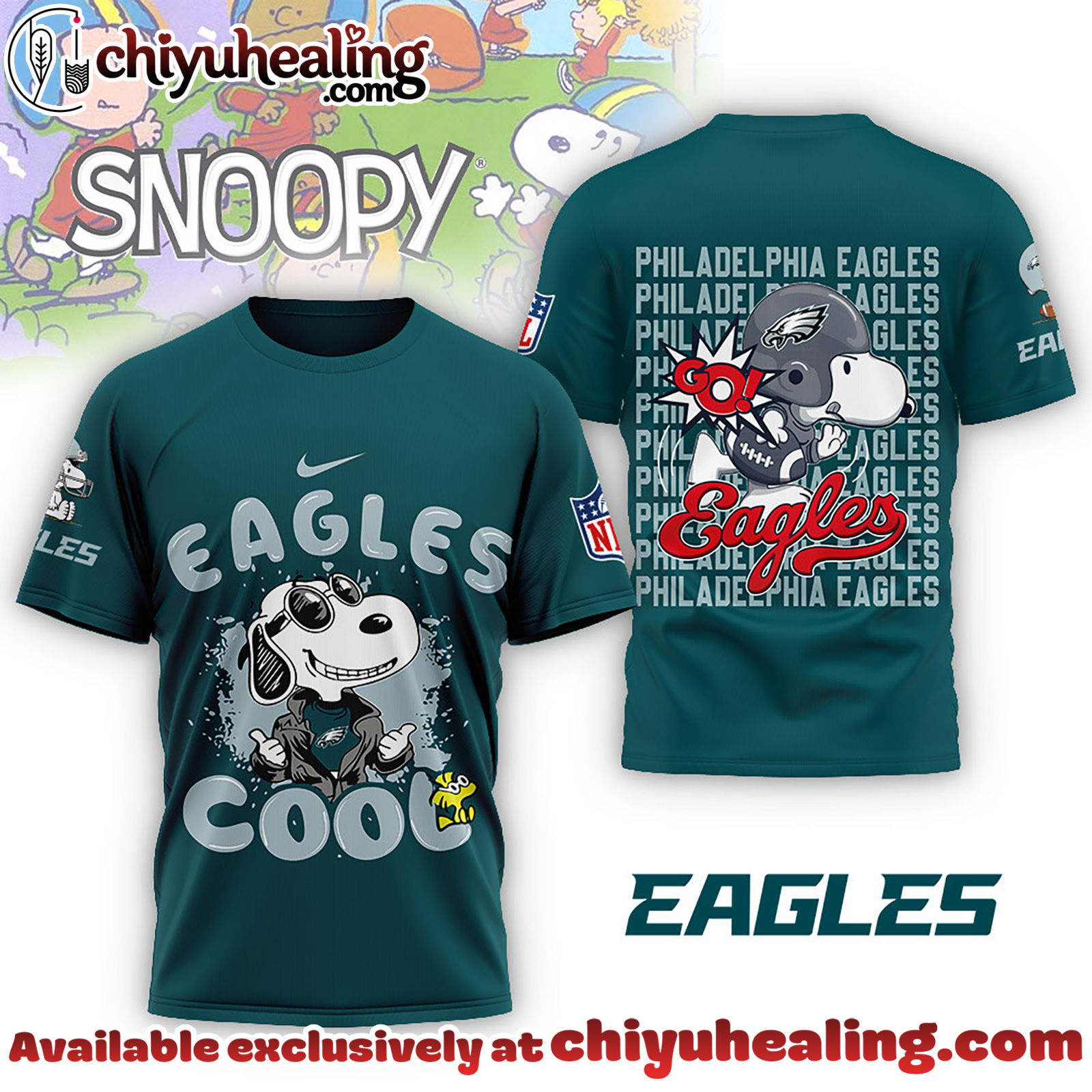 Philadelphia Eagles Premium NFL Snoopy Cool Shirt, Hoodie, Sweatshirt, All Team NFL