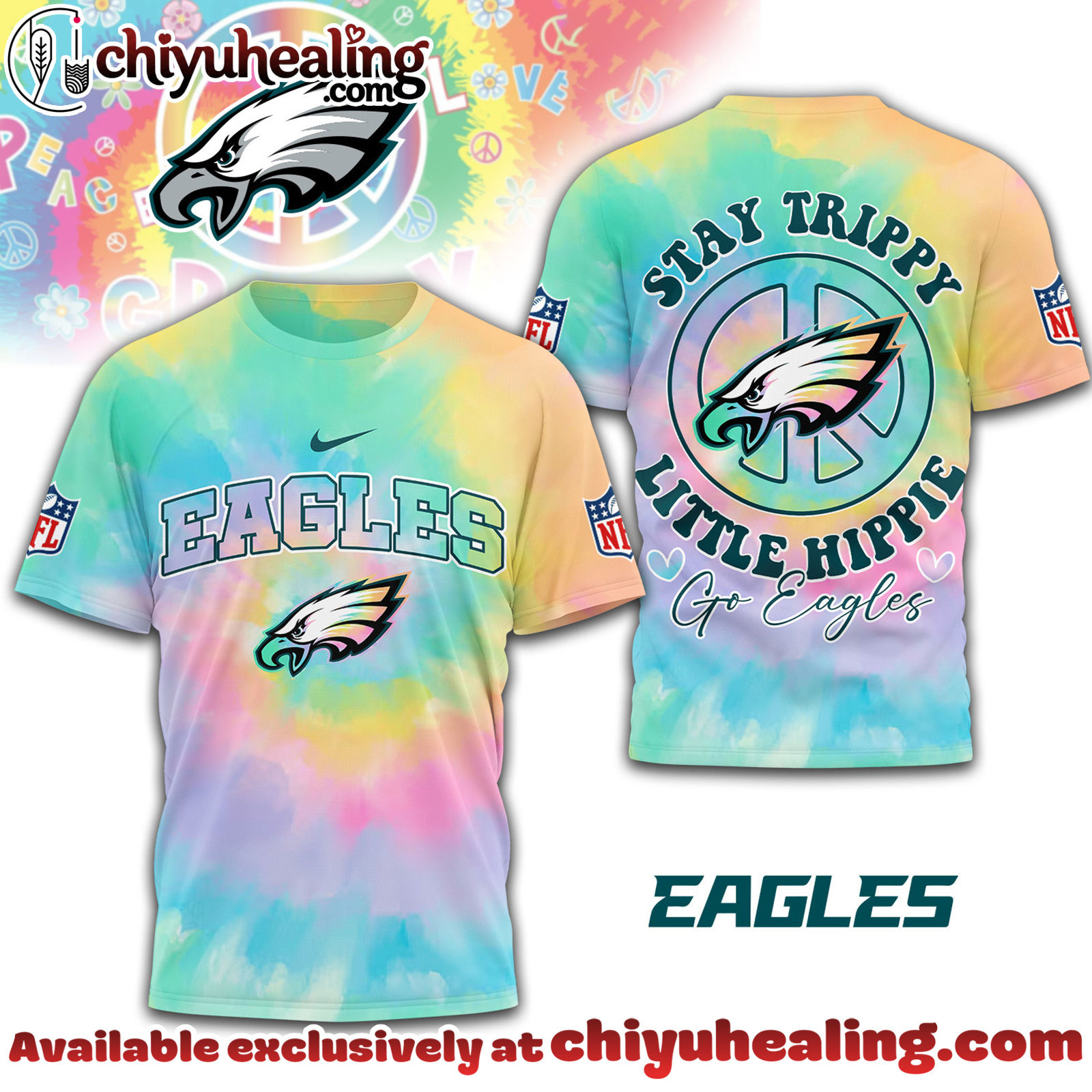 Philadelphia Eagles Premium NFL Stay Trippy Little Hippie 3D Shirt, Hoodie, Sweatshirt, All Team NFL Philadelphia Eagles Premium NFL Stay Trippy Little Hippie 3D Shirt, Hoodie, Sweatshirt, All Team NFL