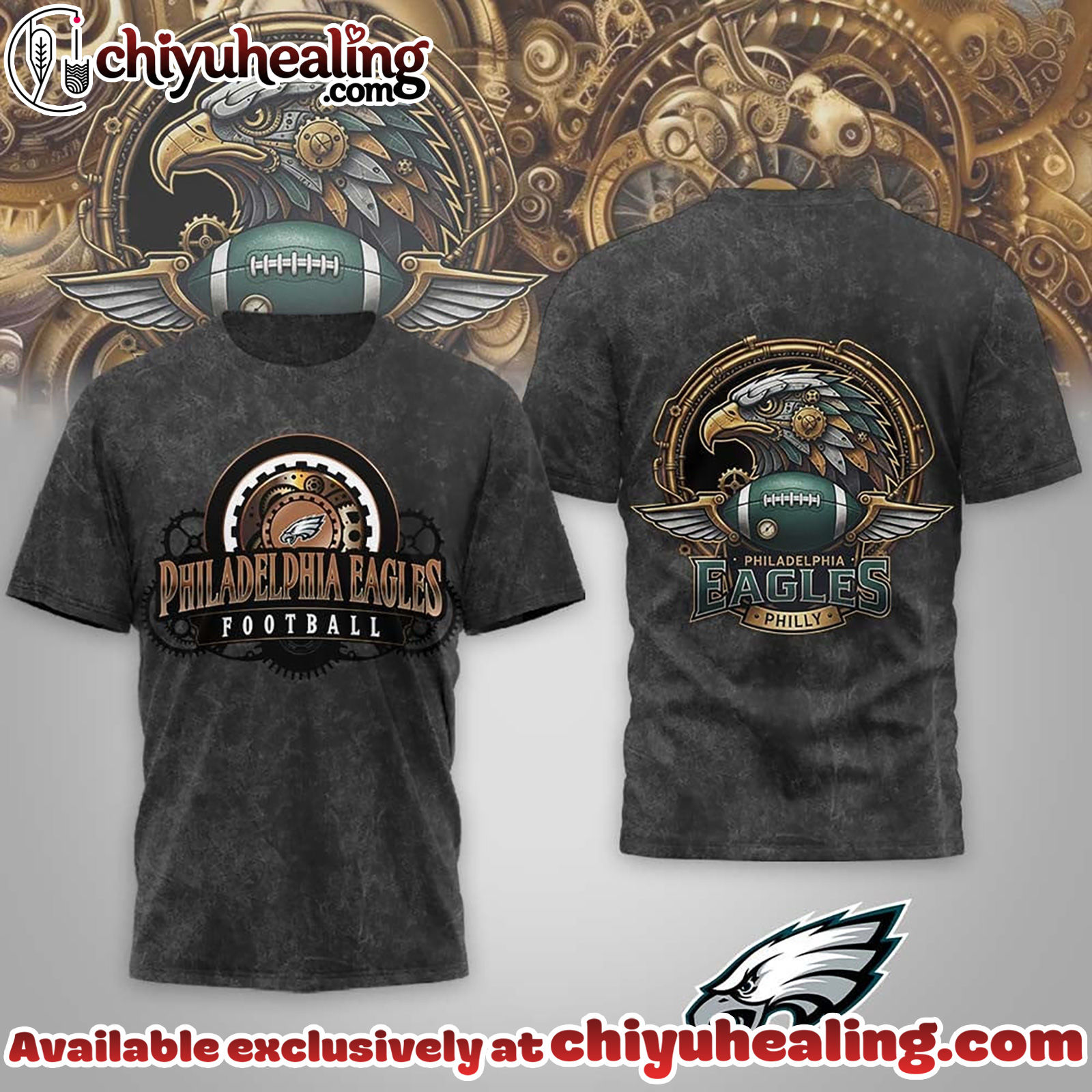 Philadelphia Eagles Premium NFL Steampunk T-shirt