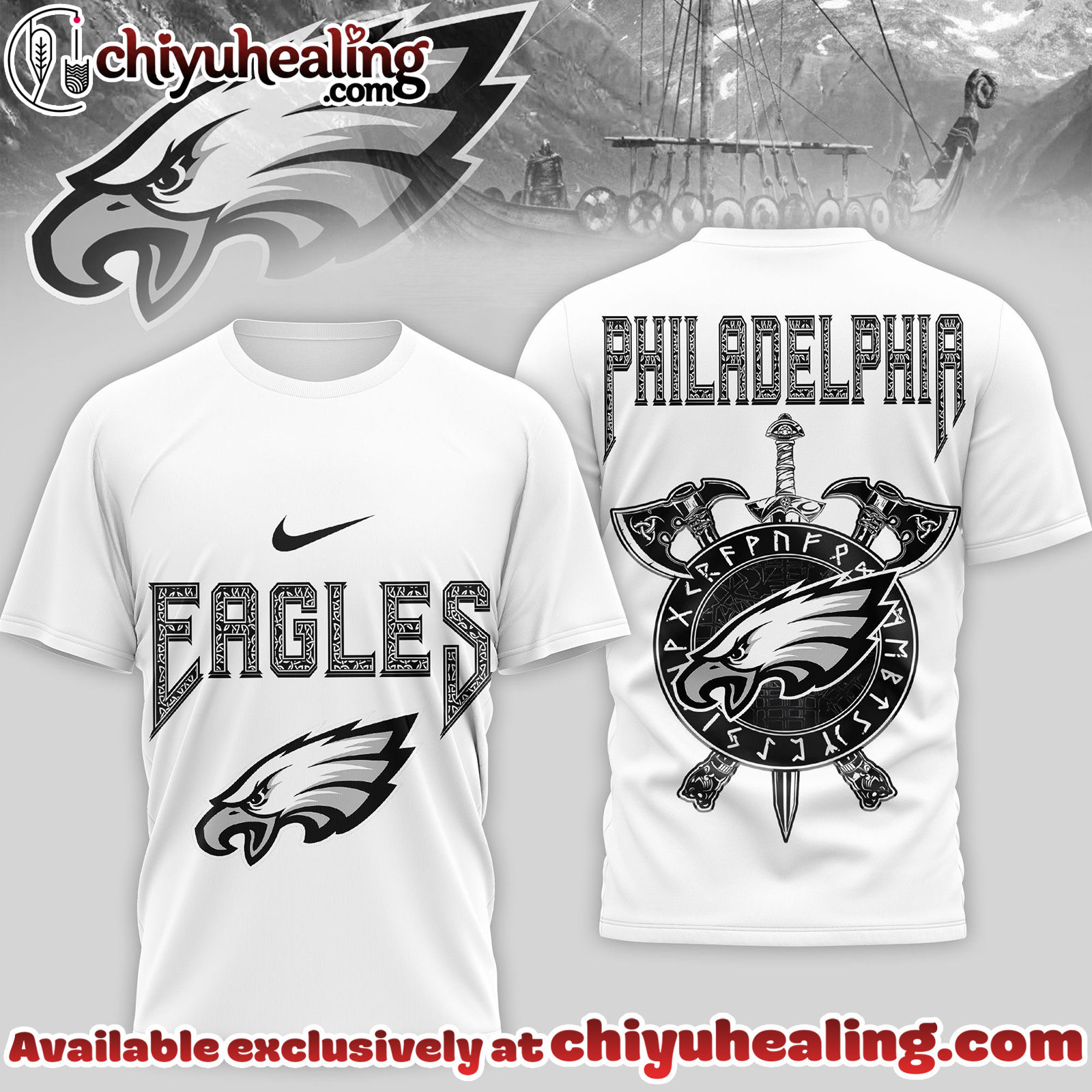 Philadelphia Eagles Premium NFL Viking 3D Shirt, Hoodie, Sweatshirt