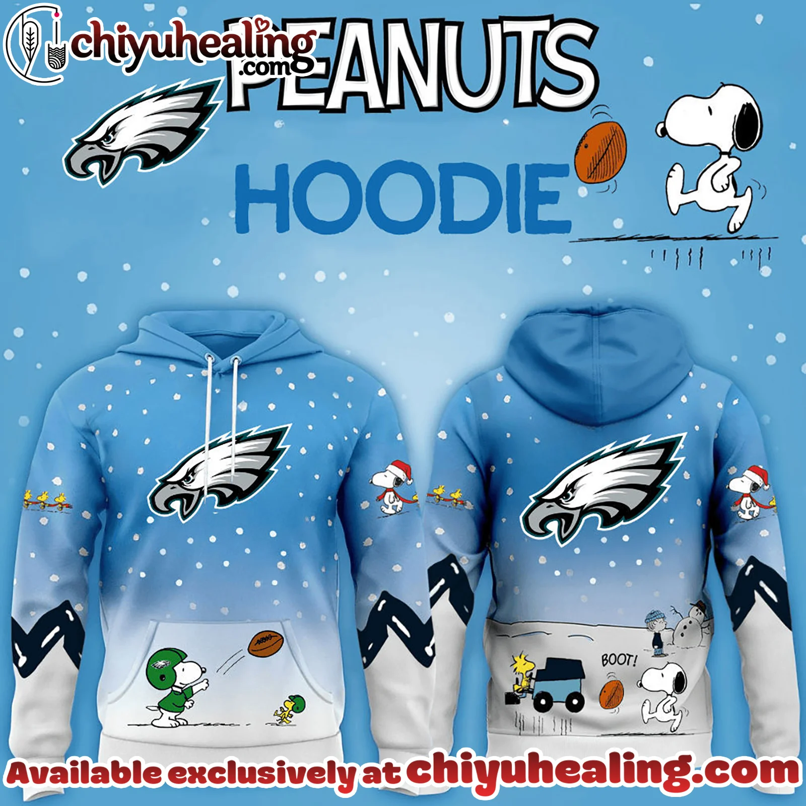 Philadelphia Eagles x Peanuts Hoodie Christmas Limited Edition-3D Unisex Hoodie, Shirt, Sweatshirt