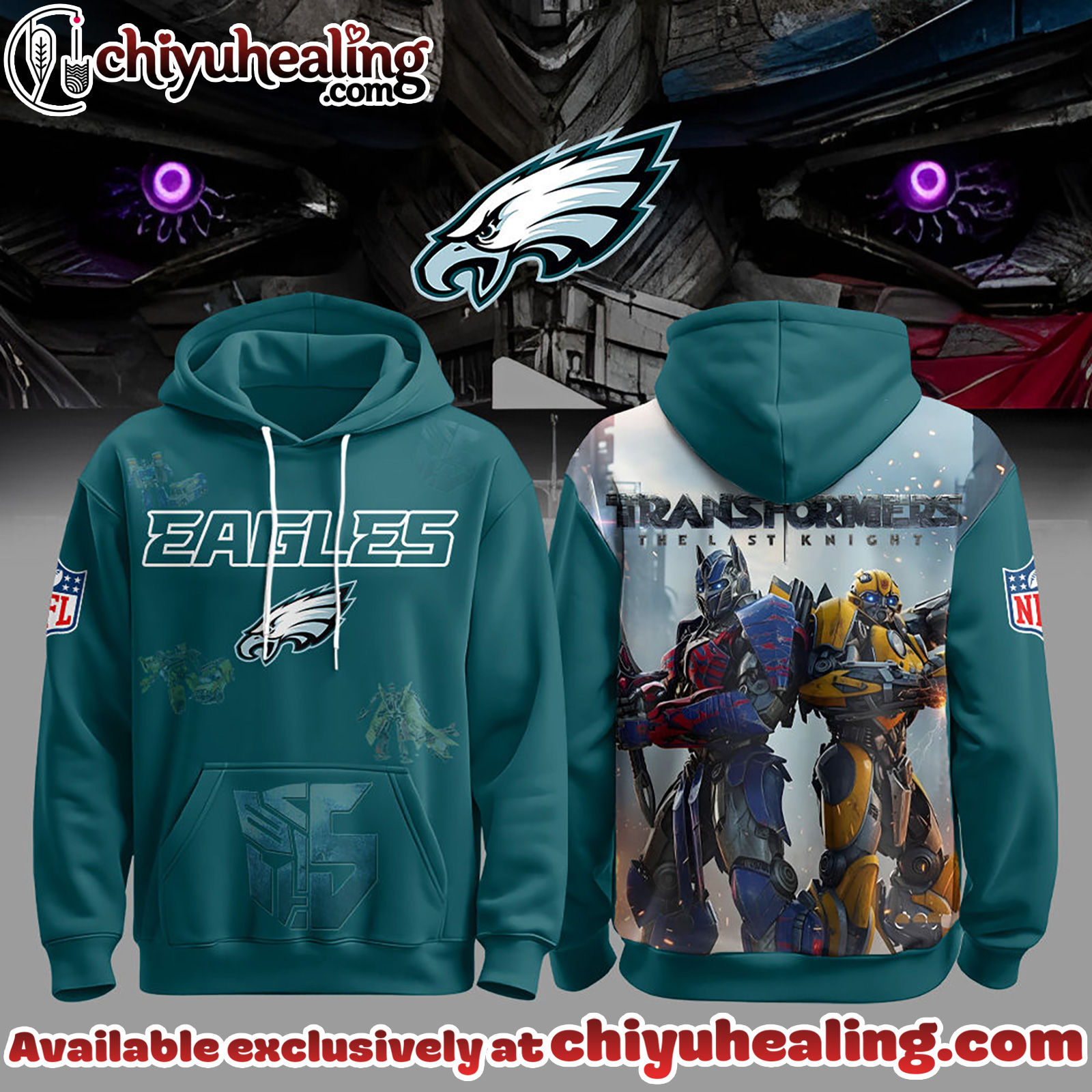 Philadelphia Eagles x Transformers Hoodie, T-Shirt, Sweatshirt Limited Edition Drop