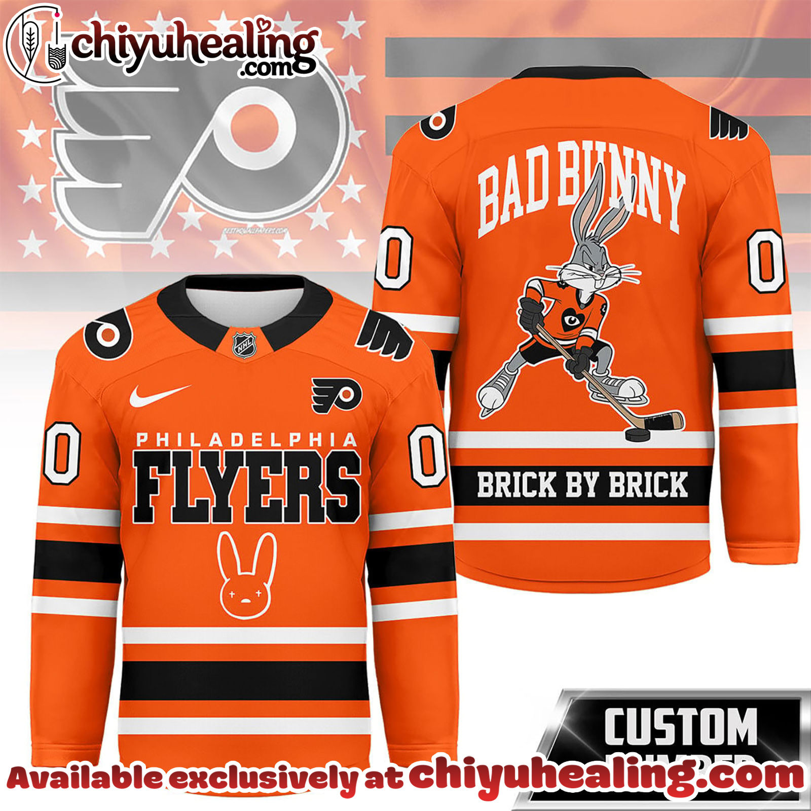 Philadelphia Flyers Premium NHL Bad Bunny Hockey Jersey NY