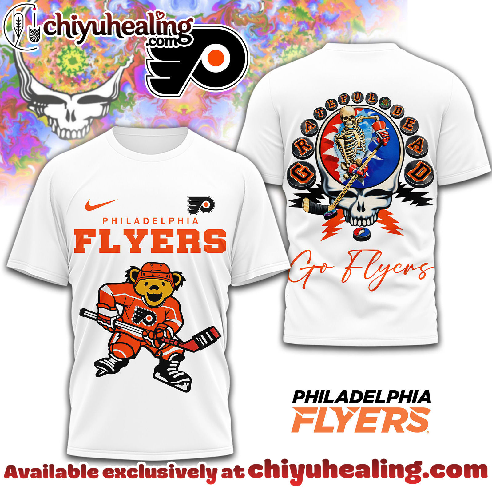 Philadelphia Flyers Premium NHL Deadhead 3D Shirt