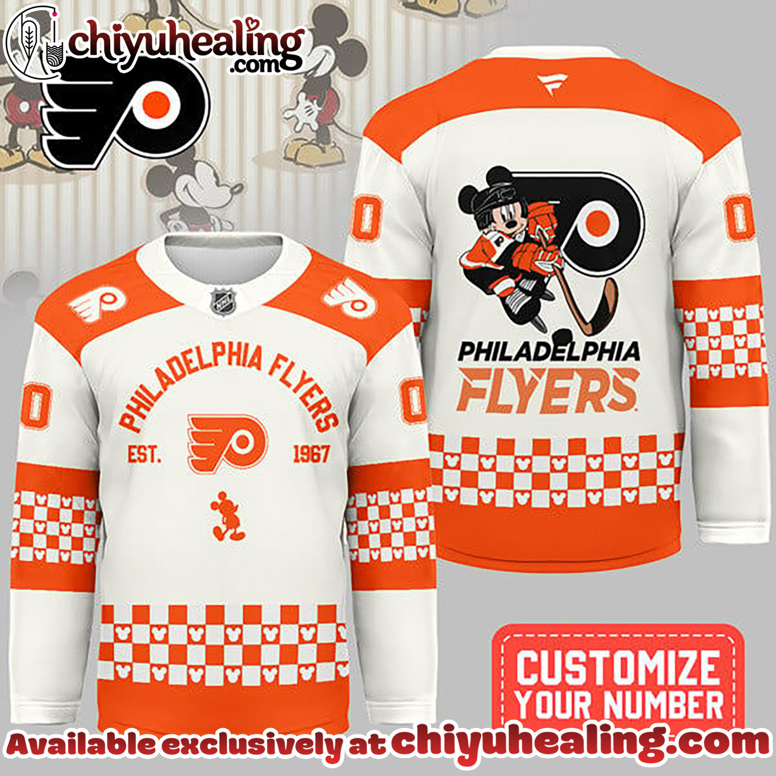 Philadelphia Flyers Premium NHL Disney Game Day Hockey Jersey