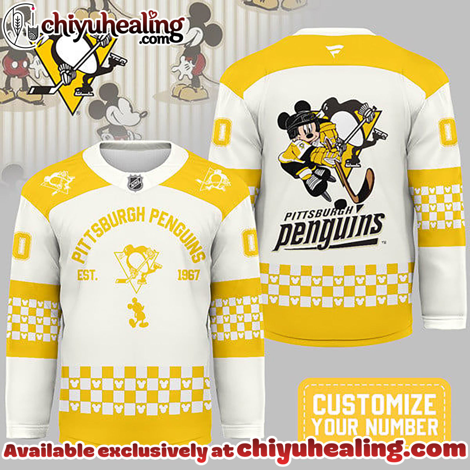 Pittsburgh Penguins Premium NHL Disney Game Day Hockey Jersey