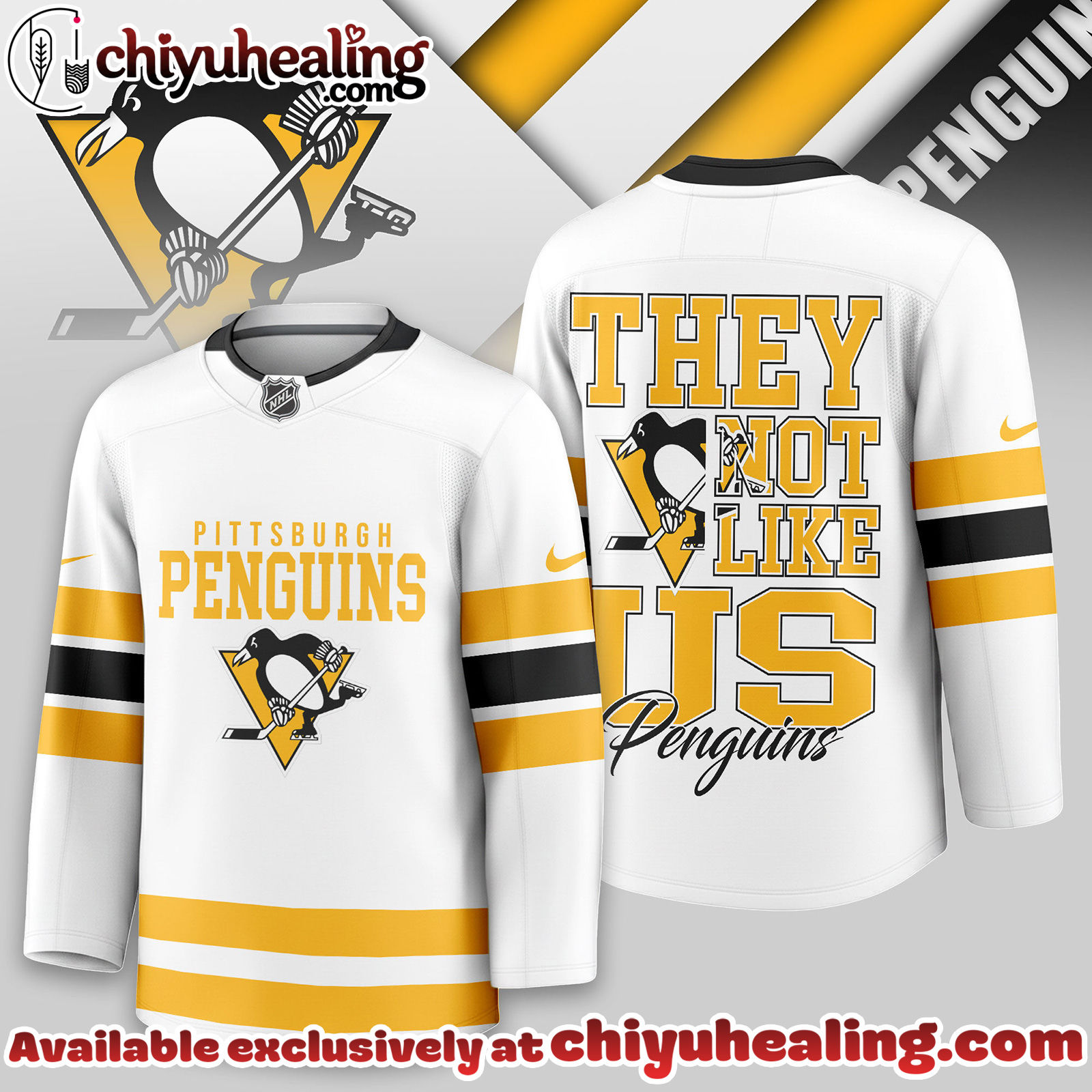 Pittsburgh Penguins Premium NHL They Not Like Us Hockey Jersey